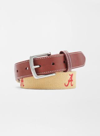 Peter Millar Mens Alabama Belt | Color: Khaki | Size: 36 Product Image