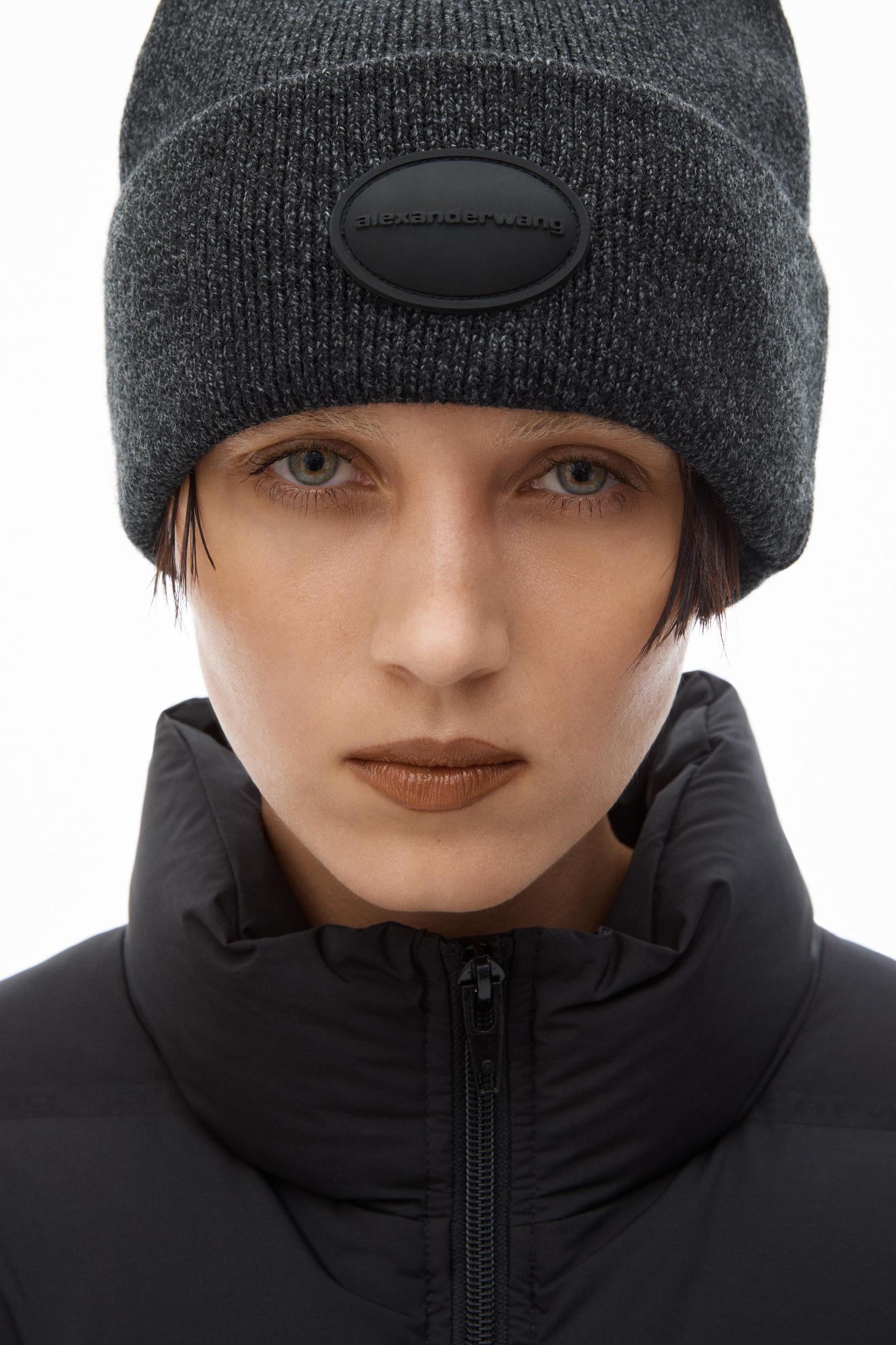 Dome Logo Beanie In Ribbed Wool Stretch Product Image