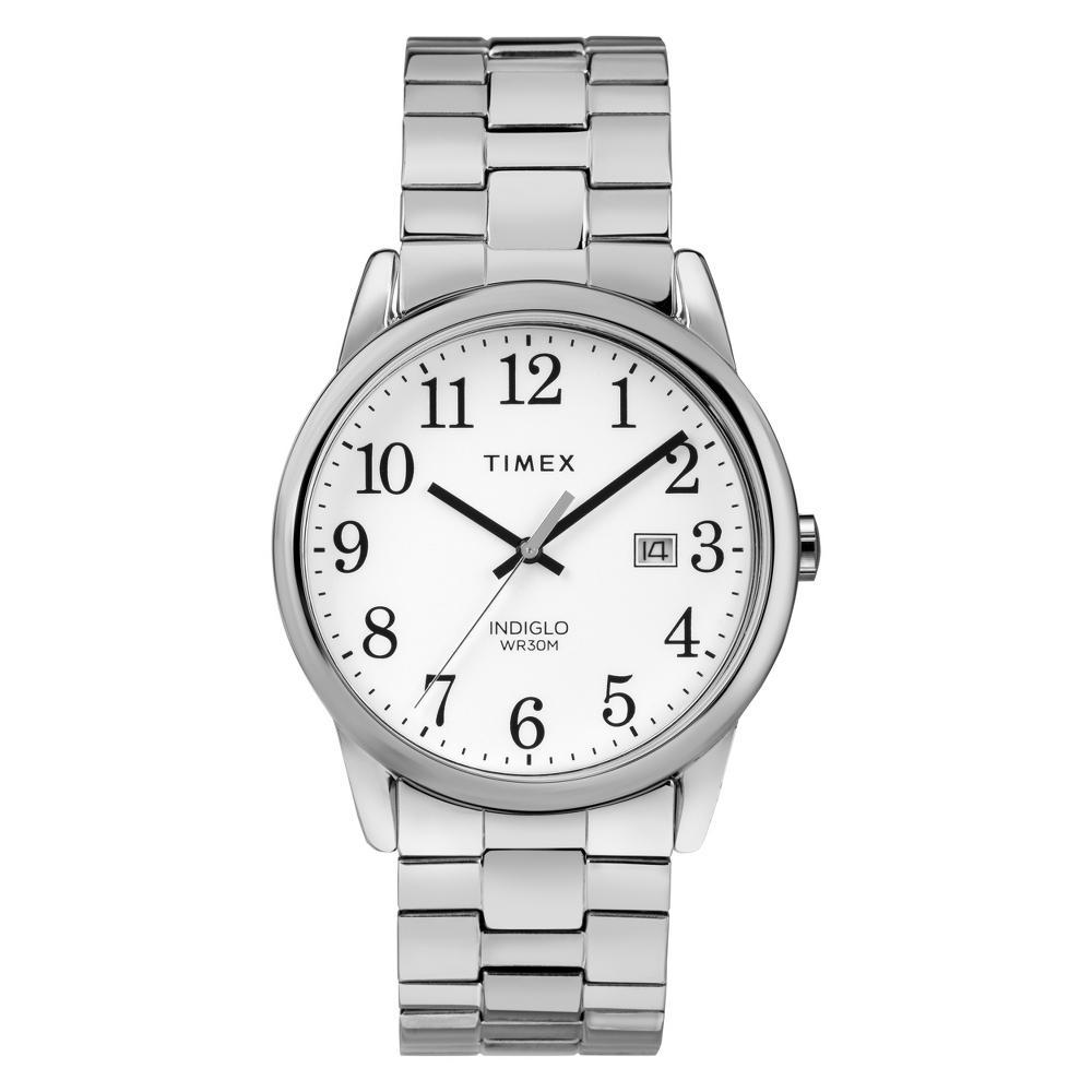 Timex® Men's Easy Reader Stainless Steel Expansion Watch - TW2R58400JT, Size: Medium, Silver Tone Product Image