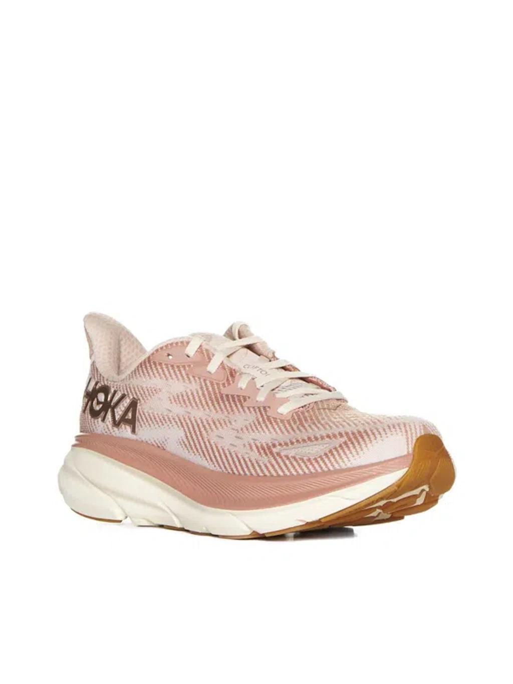 HOKA Womens  Clifton 9 In Sandstone,cream Product Image