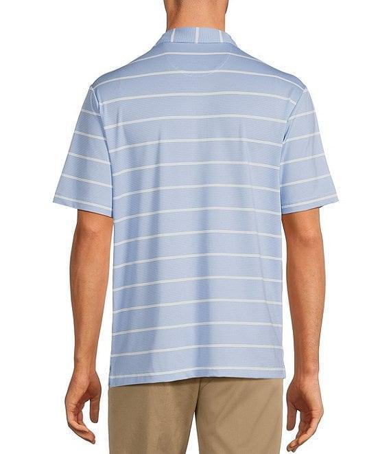 Roundtree & Yorke Performance The Fairway Short Sleeve Stripe Polo Shirt Product Image