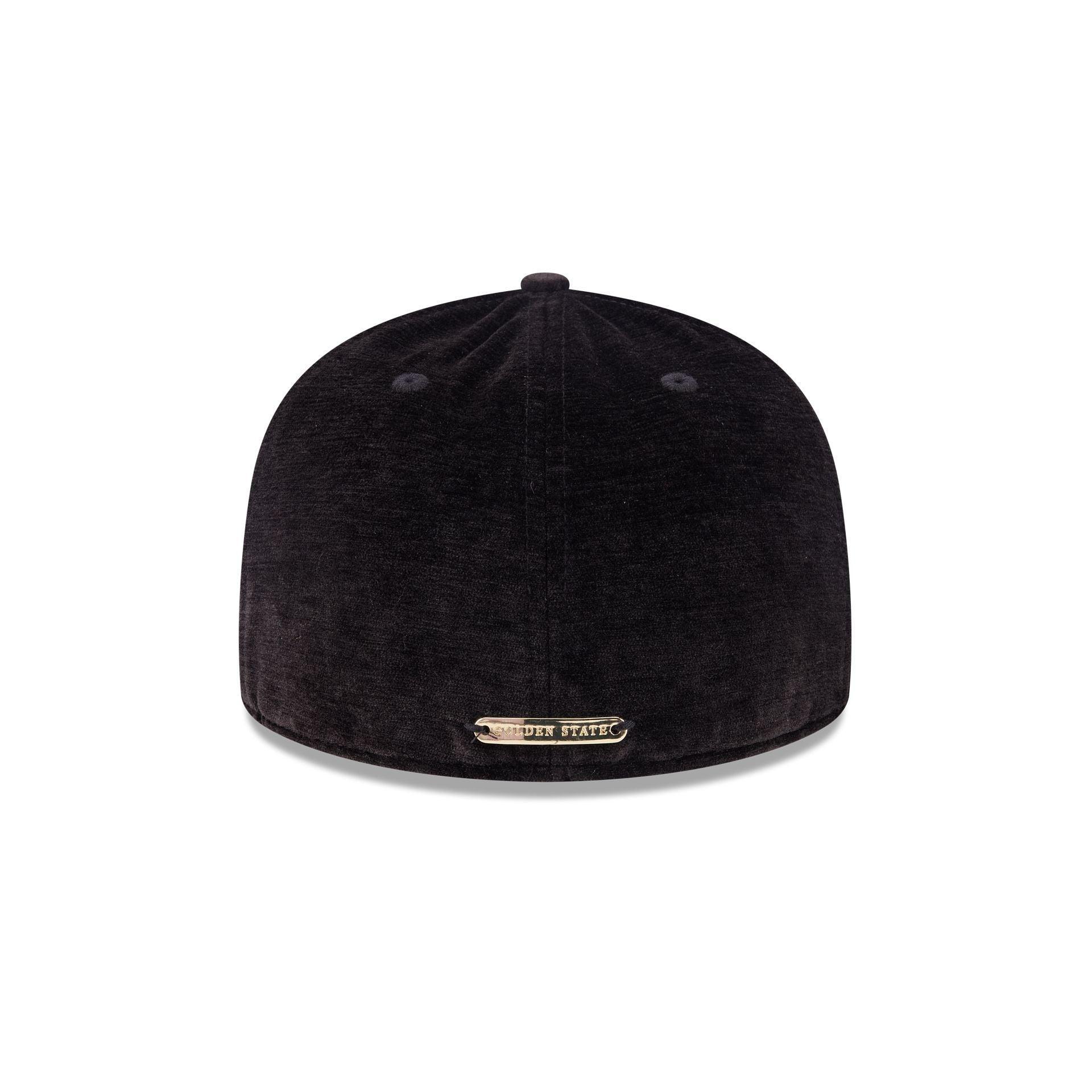 Golden State Warriors Black Velvet 59FIFTY Fitted Hat Male Product Image