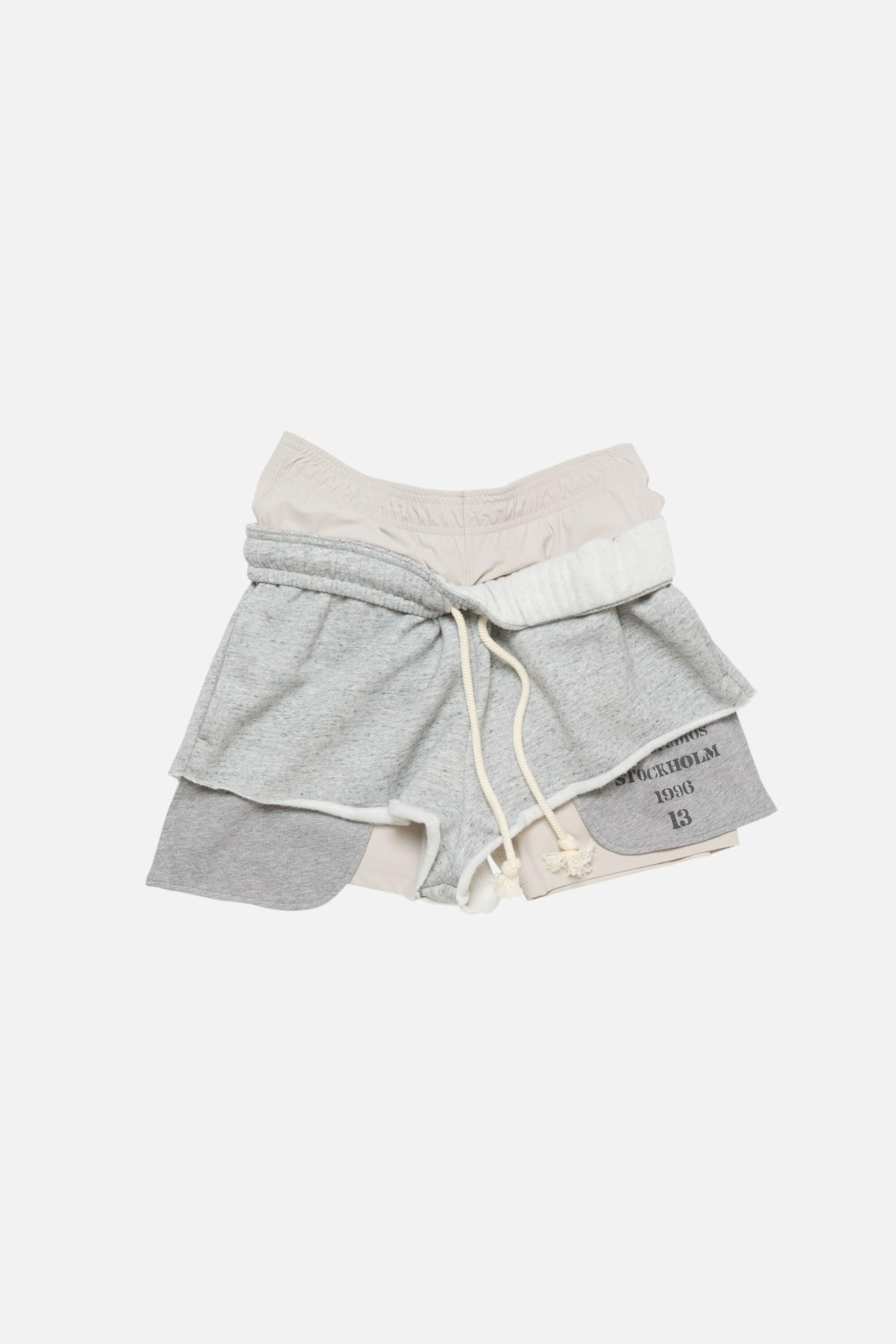 Layered fleece shorts Product Image