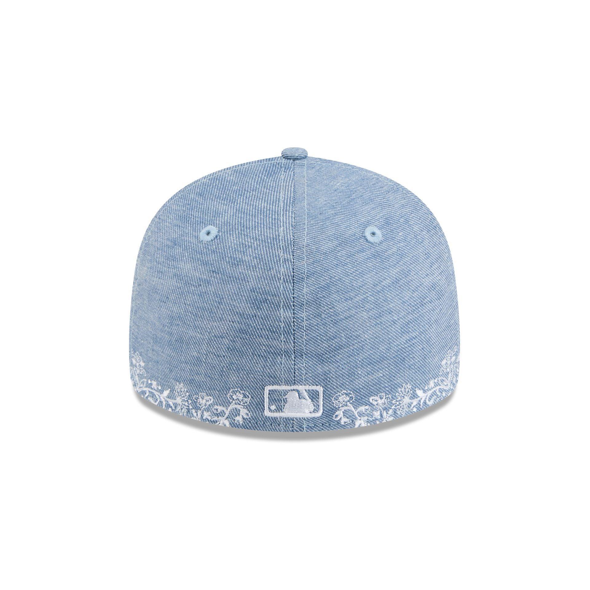 Houston Astros Hand Stitched Chambray Low Profile 59FIFTY Fitted Hat Male Product Image