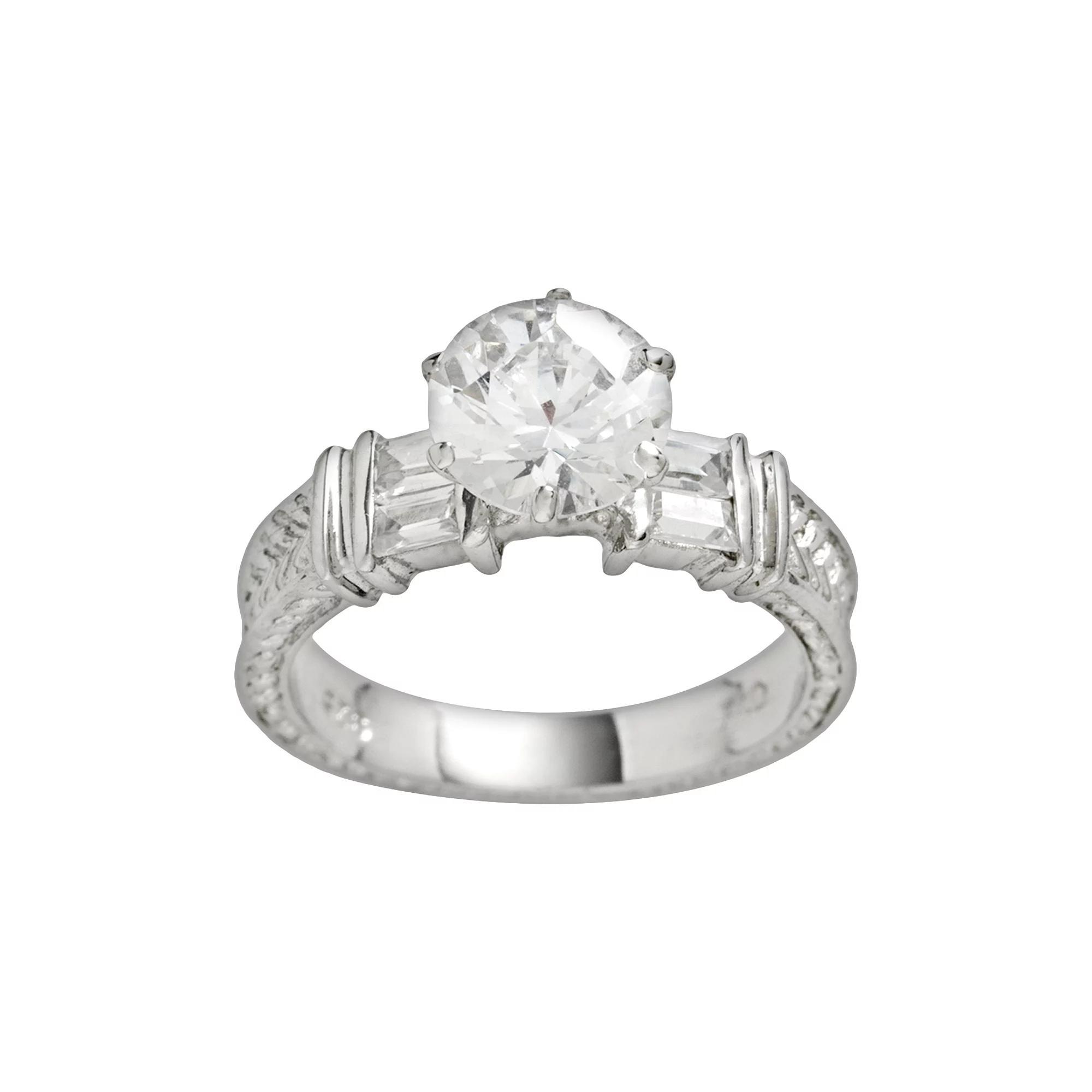 Traditions Jewelry Company Sterling Silver Cubic Zirconia Ring, Womens Product Image