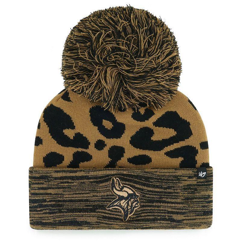 Womens 47 Minnesota Vikings Rosette Cuffed Knit Hat with Pom Product Image