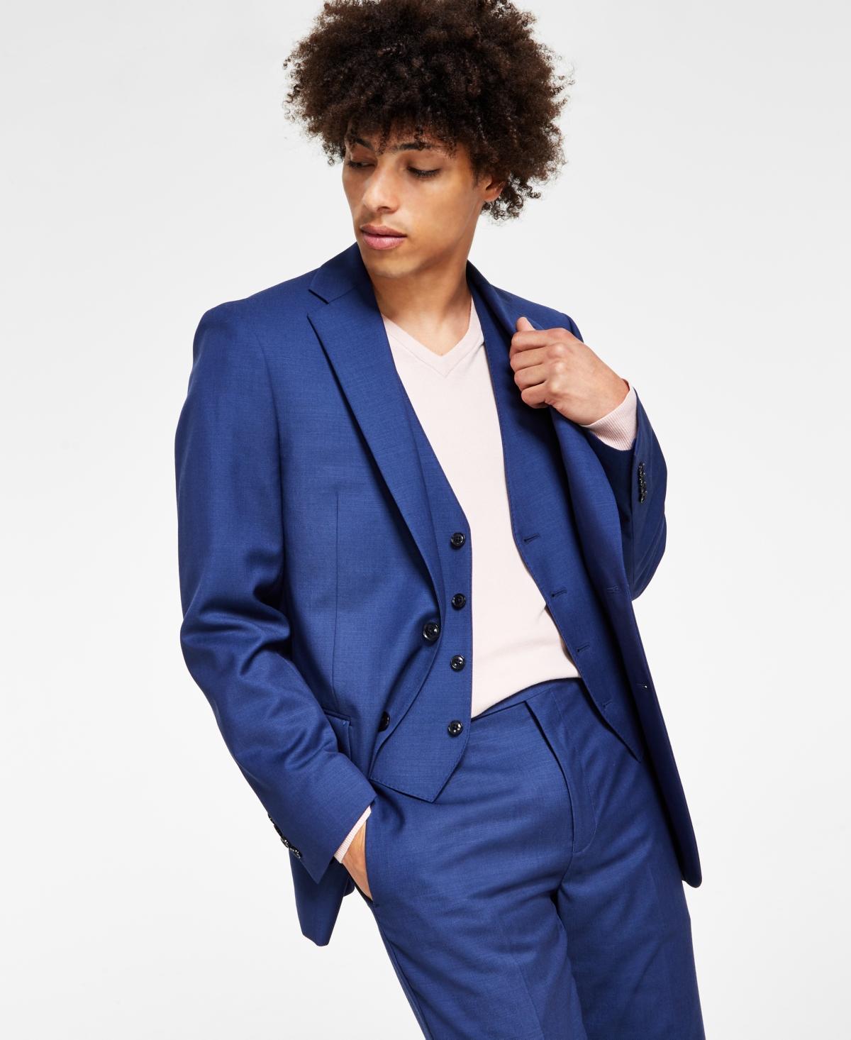 Calvin Klein Men's Slim Fit Navy Suit Jacket - Blue - 40 short Product Image