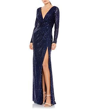 Womens Sequined Evening Gown Product Image