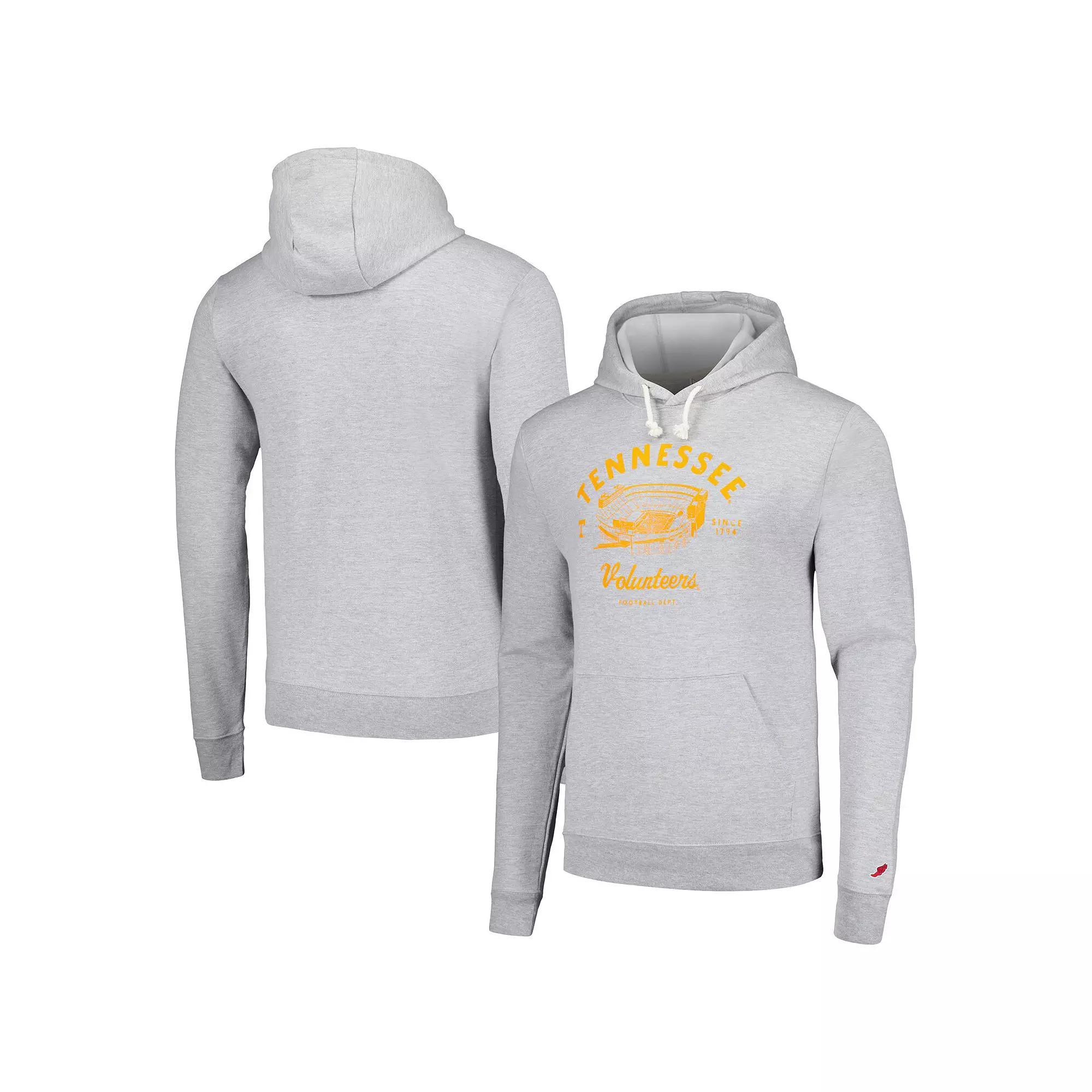 Men's League Collegiate Wear Heather Gray Tennessee Volunteers Stadium Essential Pullover Hoodie, Size: 3XL, Grey Product Image