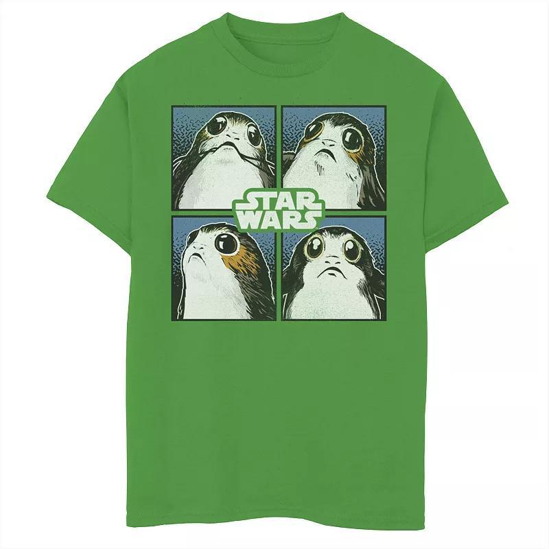 Mens Star Wars Episode 8 Porg Four Tee Grey Heather Product Image