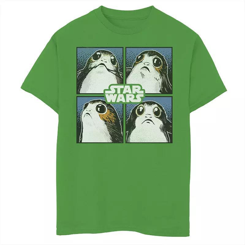 Mens Star Wars Episode 8 Porg Four Tee Grey Heather Product Image