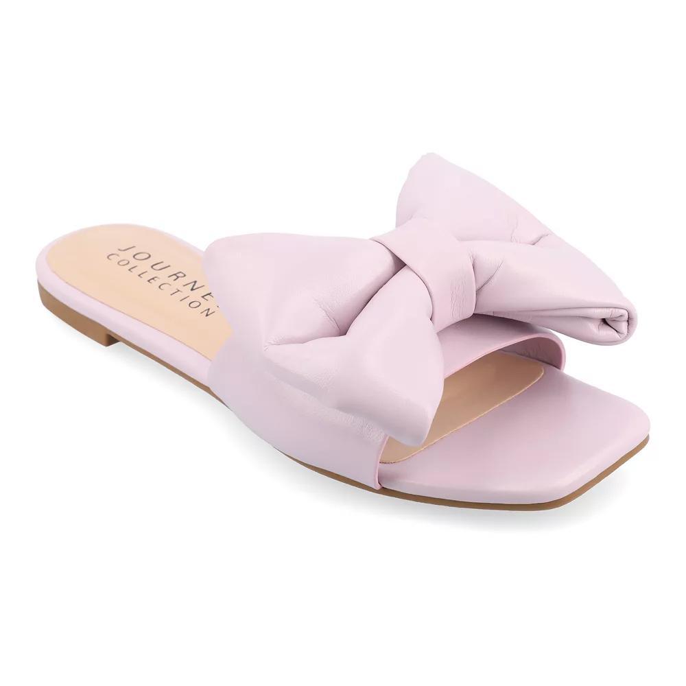 Journee Fayre Tru Comfort Foam Womens Slide Sandals Purple Product Image