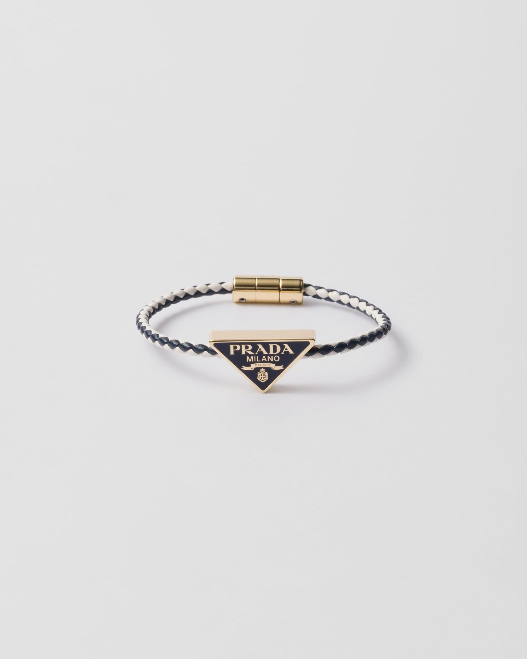 Braided nappa leather bracelet Product Image