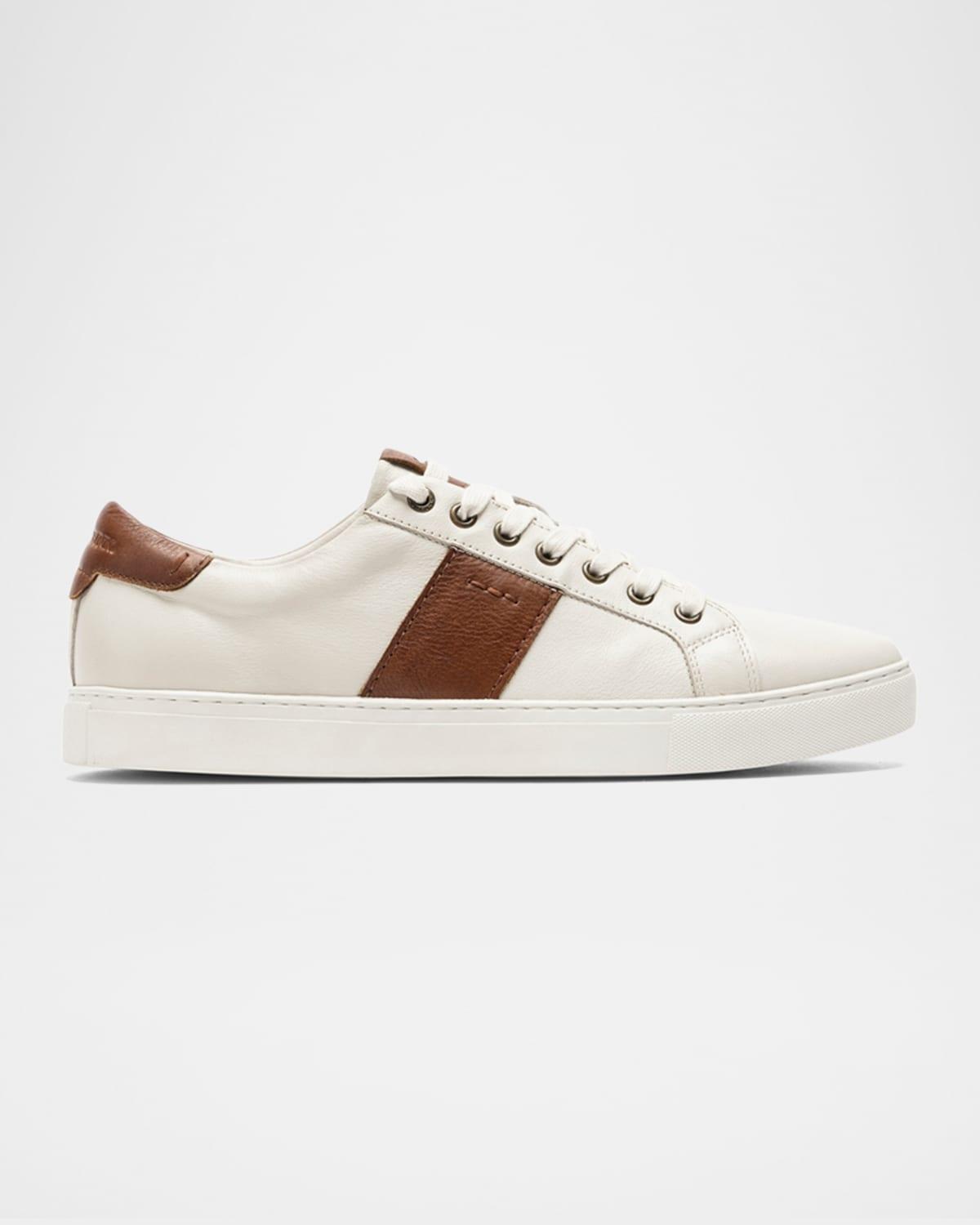 Mens Endeavour Leather Cruise Sneakers Product Image