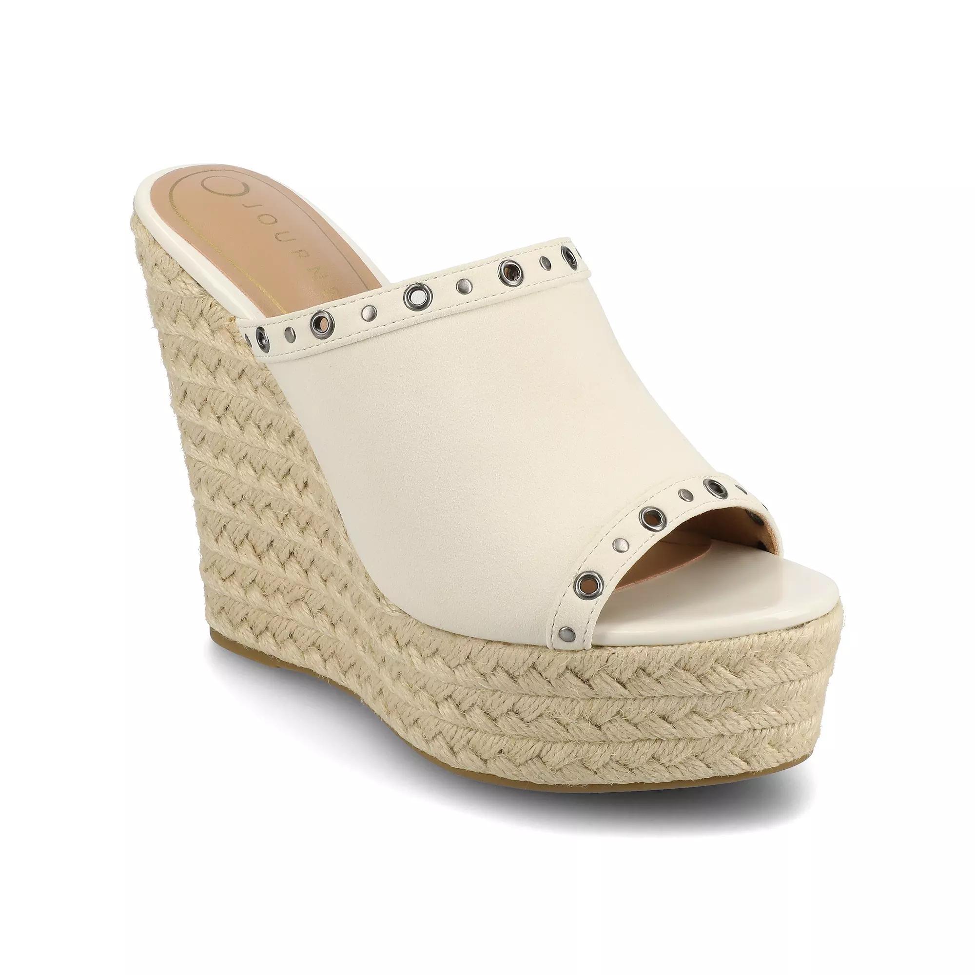 Journee Yari Womens Platform Espadrille Wedge Sandals Product Image
