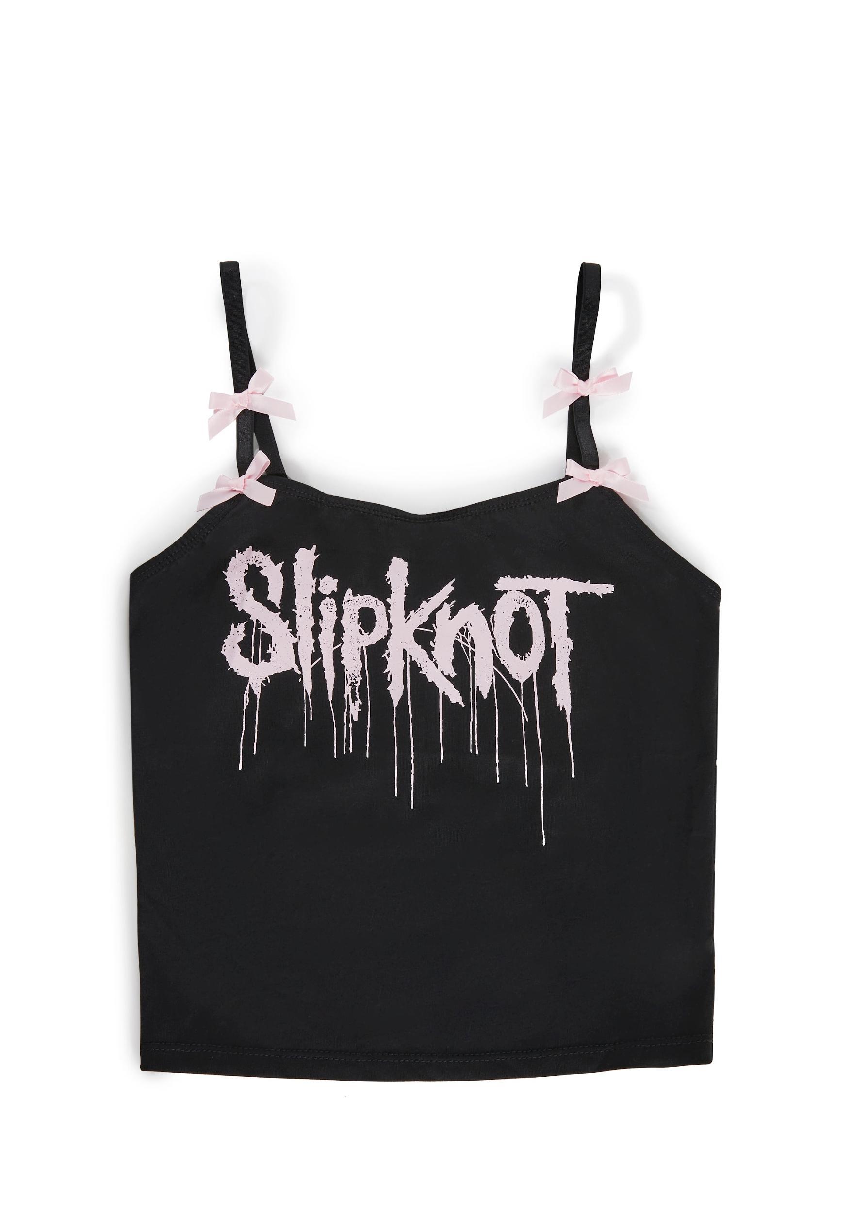 Dolls Kill x Slipknot Tank Top With Bows - Black Product Image
