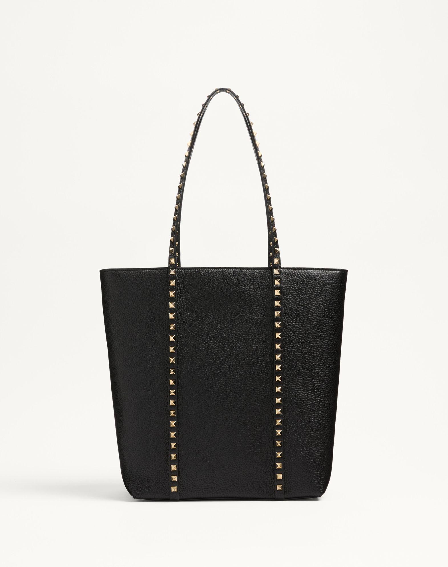 Valentino Garavani Rockstud Shopping Bag In Grainy Calfskin Product Image