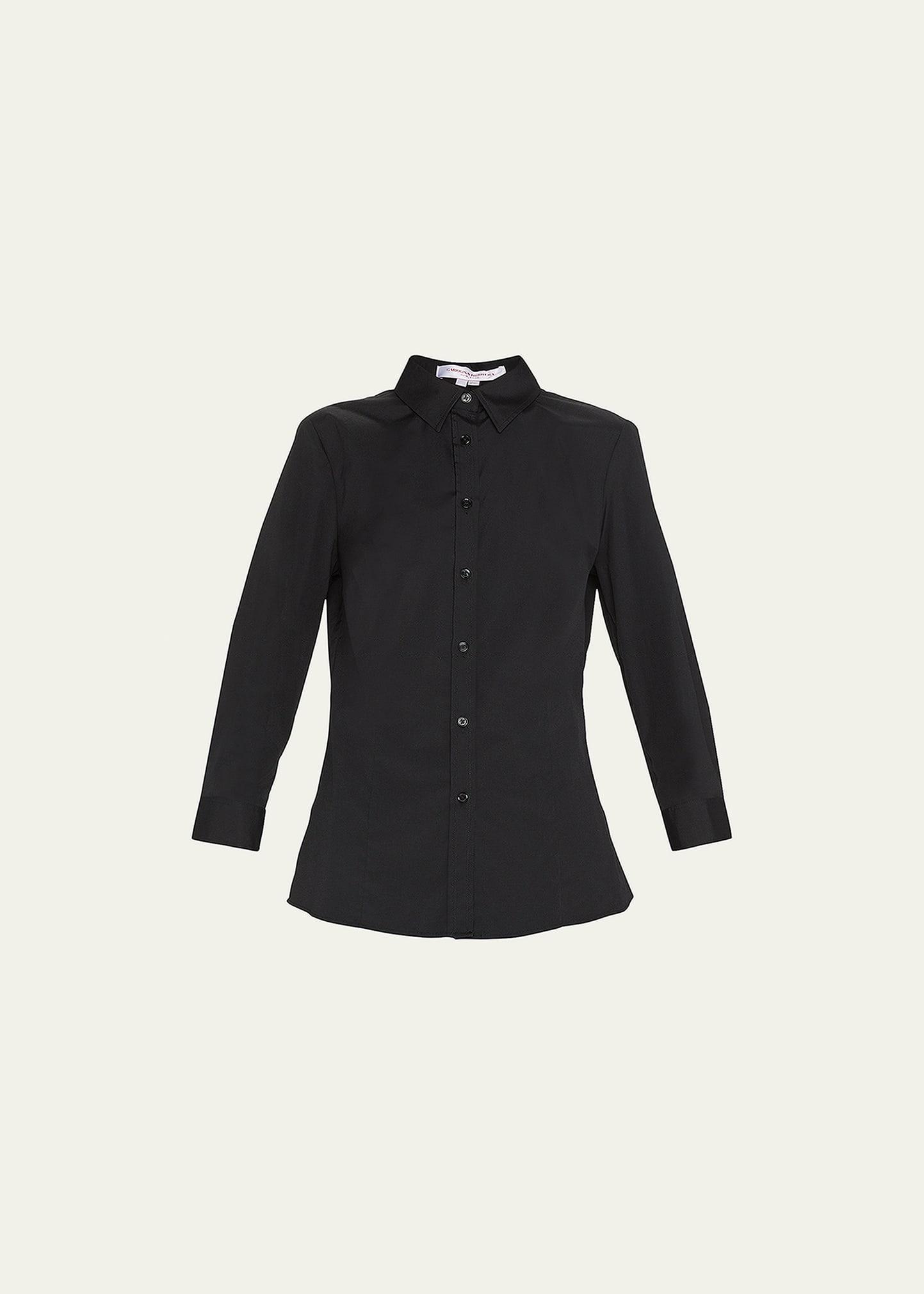 Classic Cotton Button-Front Shirt Product Image