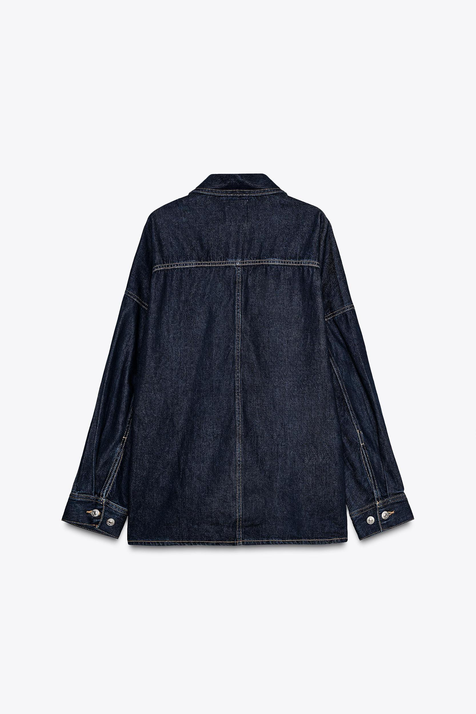 TRF OVERSIZED DENIM OVERSHIRT Product Image