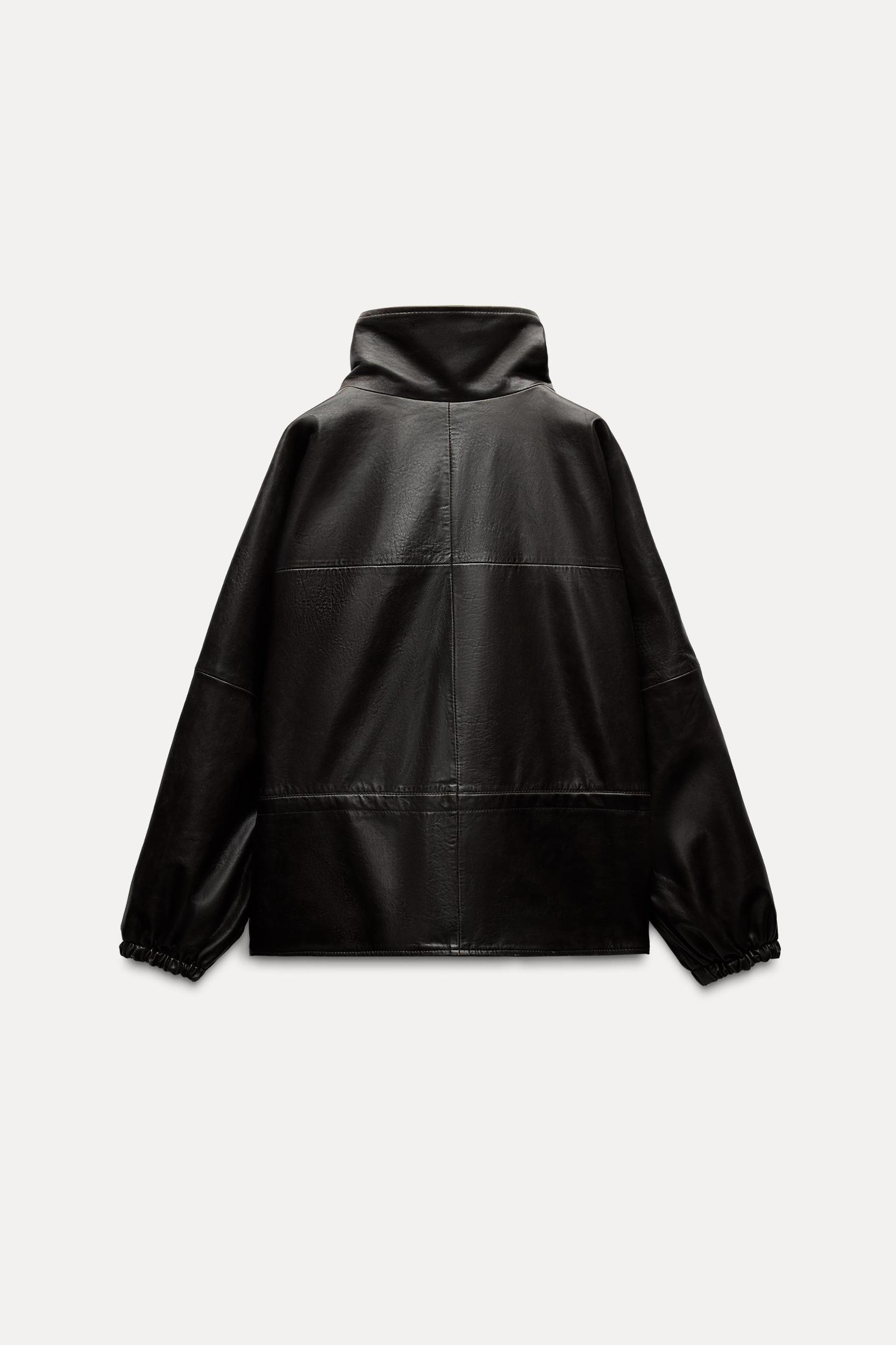 100% LEATHER JACKET ZW COLLECTION Product Image