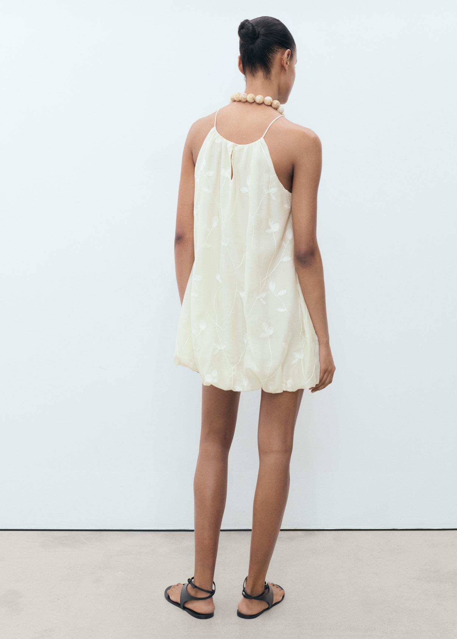 Balloon halter dress - Women | MANGO USA Product Image