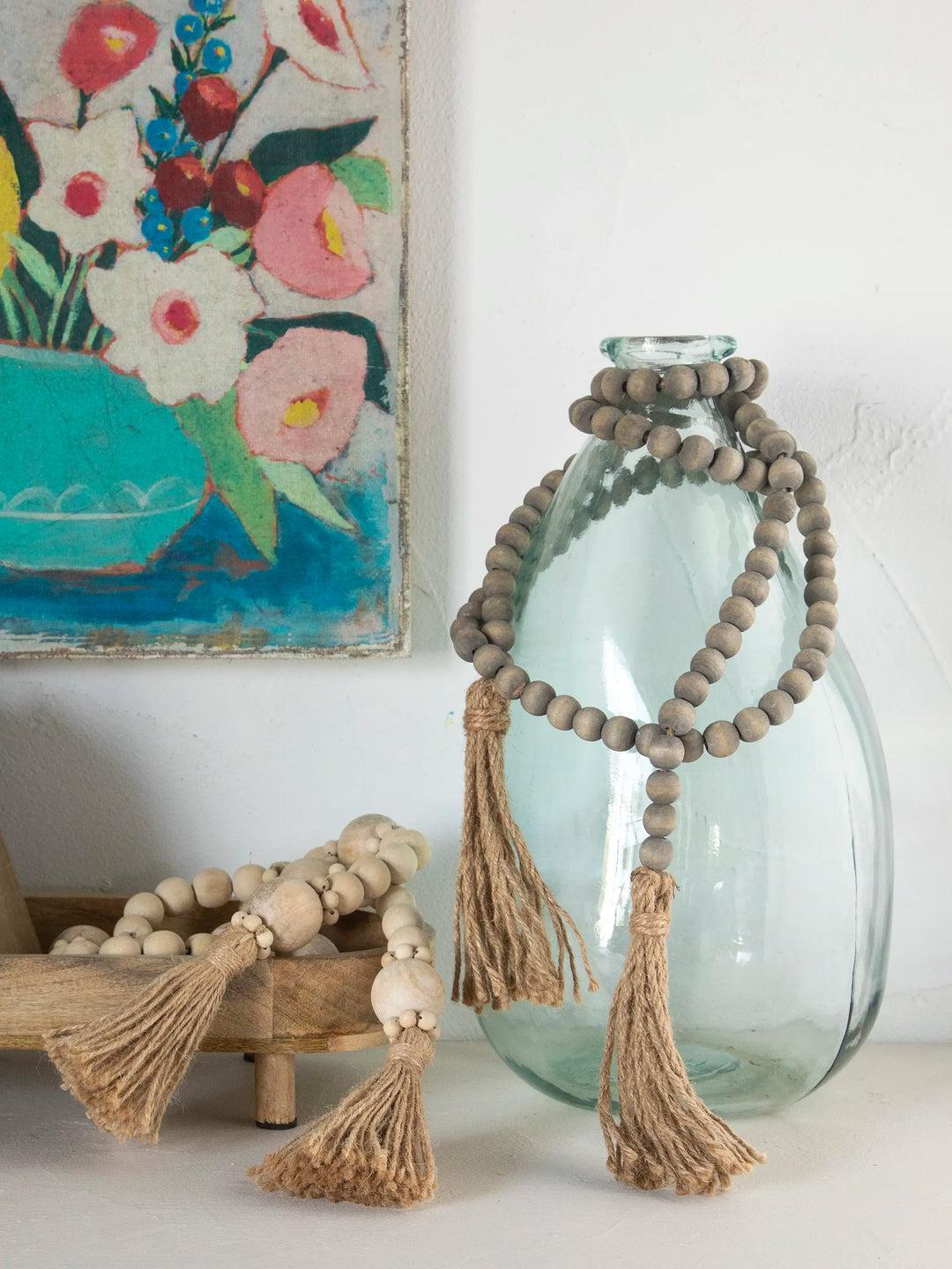 Wood Bead Garland with Tassels Product Image