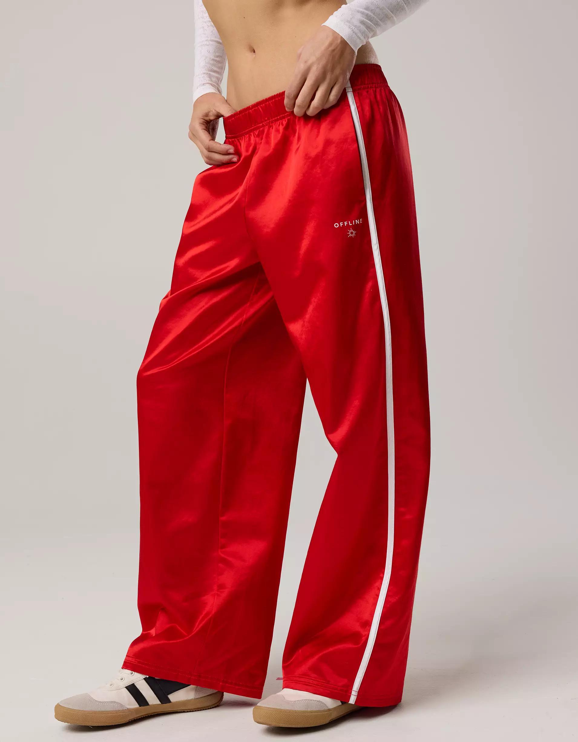 OFFLINE By Aerie You're A Winner Satin Trouser Product Image