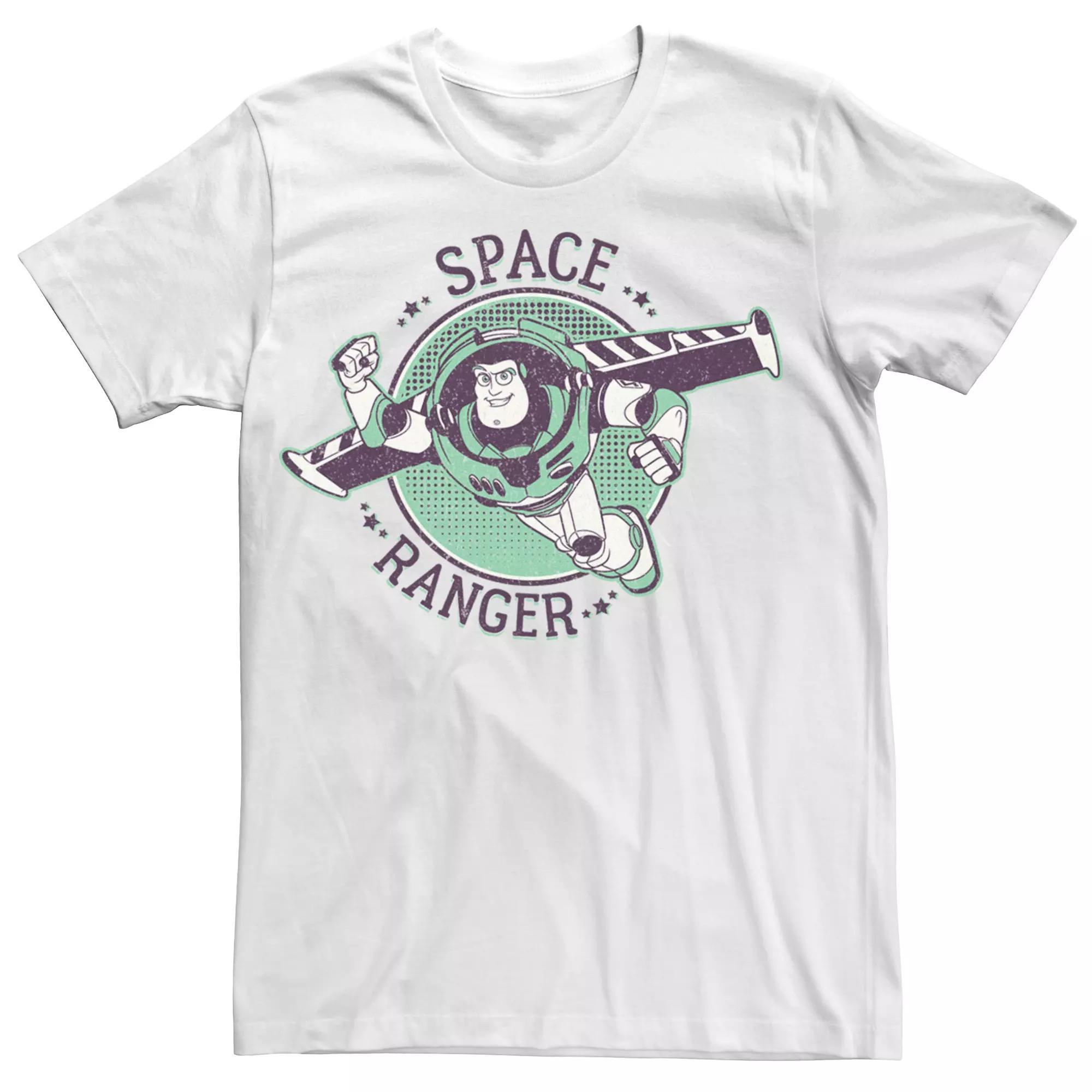 Men's Disney / Pixar's Toy Story Buzz Space Ranger Flight Tee, Size: XXL, White Product Image