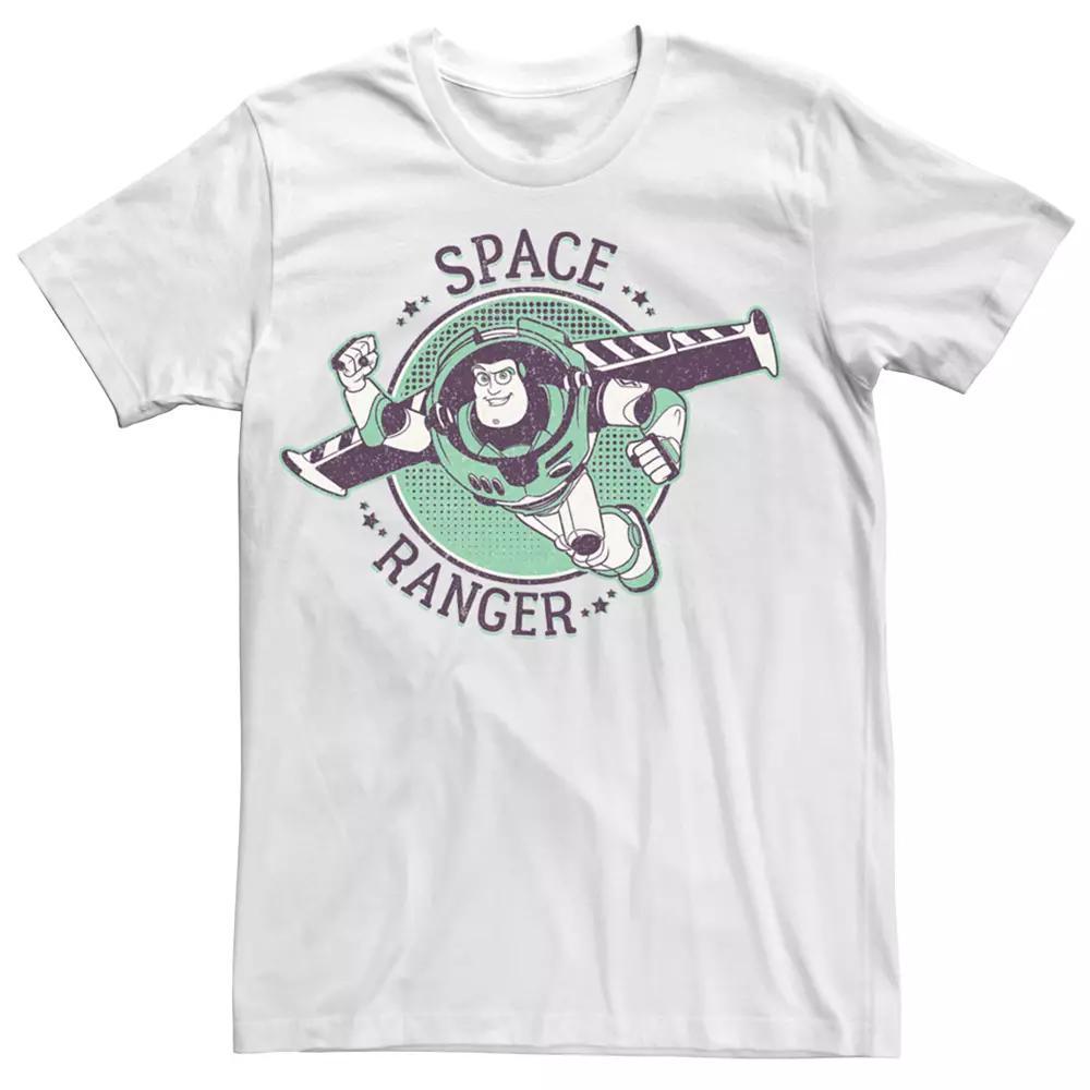 Men's Disney / Pixar's Toy Story Buzz Space Ranger Flight Tee, Size: XXL, White Product Image