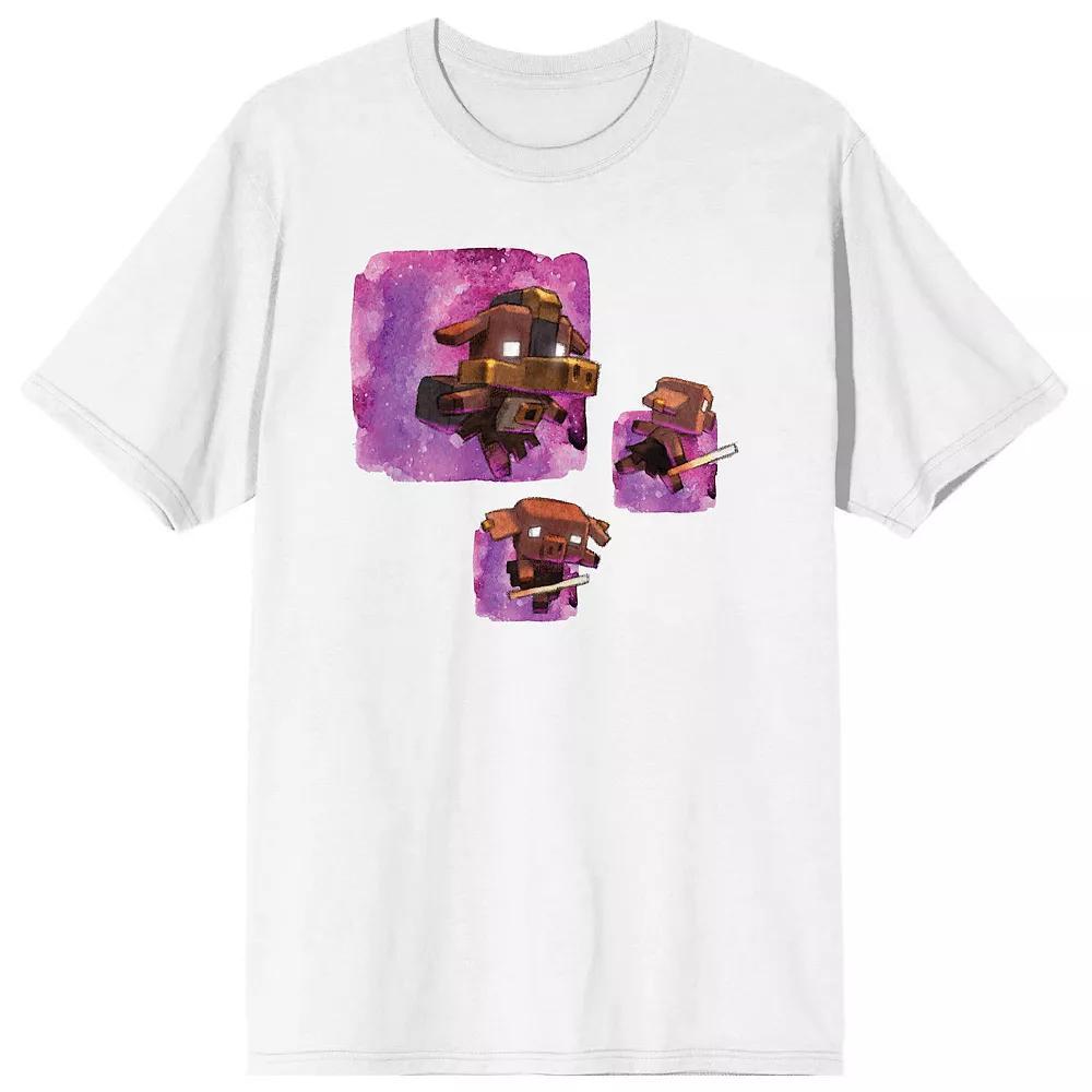 Men's Minecraft Legends Piglins Short Sleeve Graphic Tee, Size: XL, White Product Image