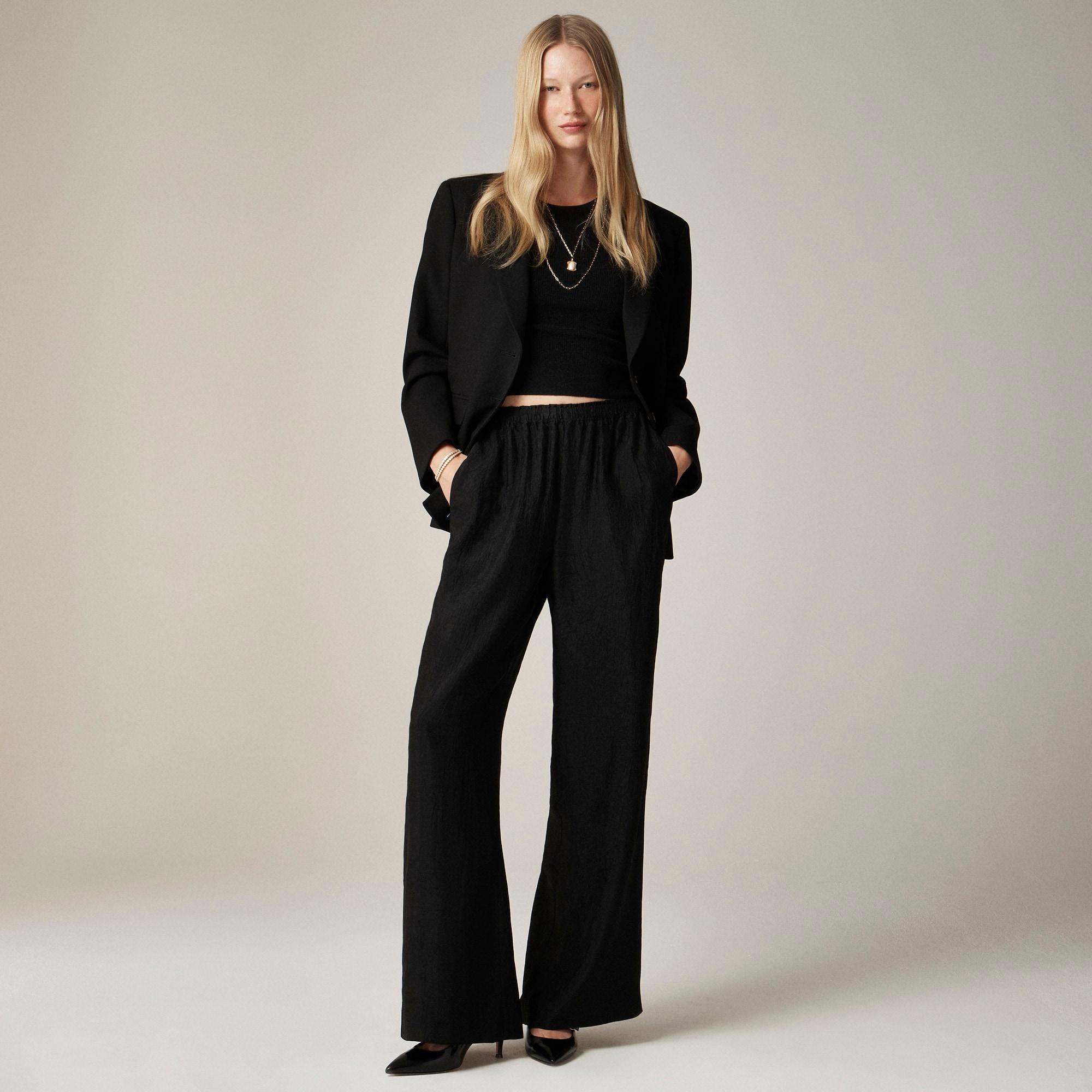 Stratus pant in textured satin Product Image