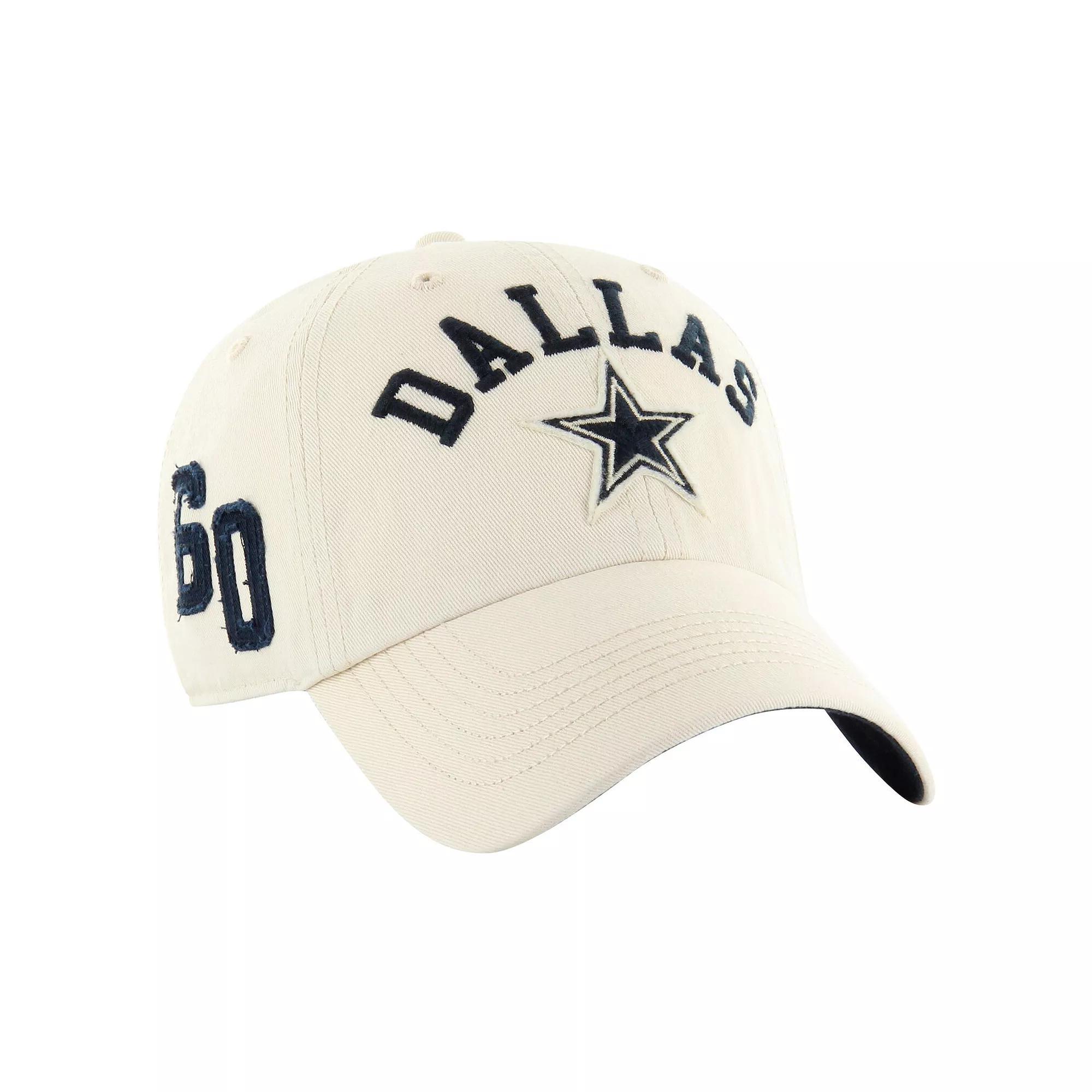 Men's '47 Tan Dallas Cowboys Clubhouse Faber Clean Up Adjustable Hat, Team Product Image