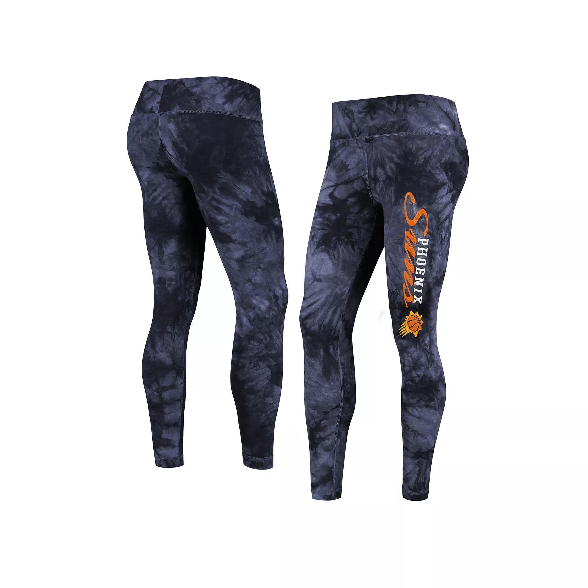Women's Concepts Sport Black Phoenix Suns Burst Tie-Dye Leggings, Size: Large, Phx Black Product Image