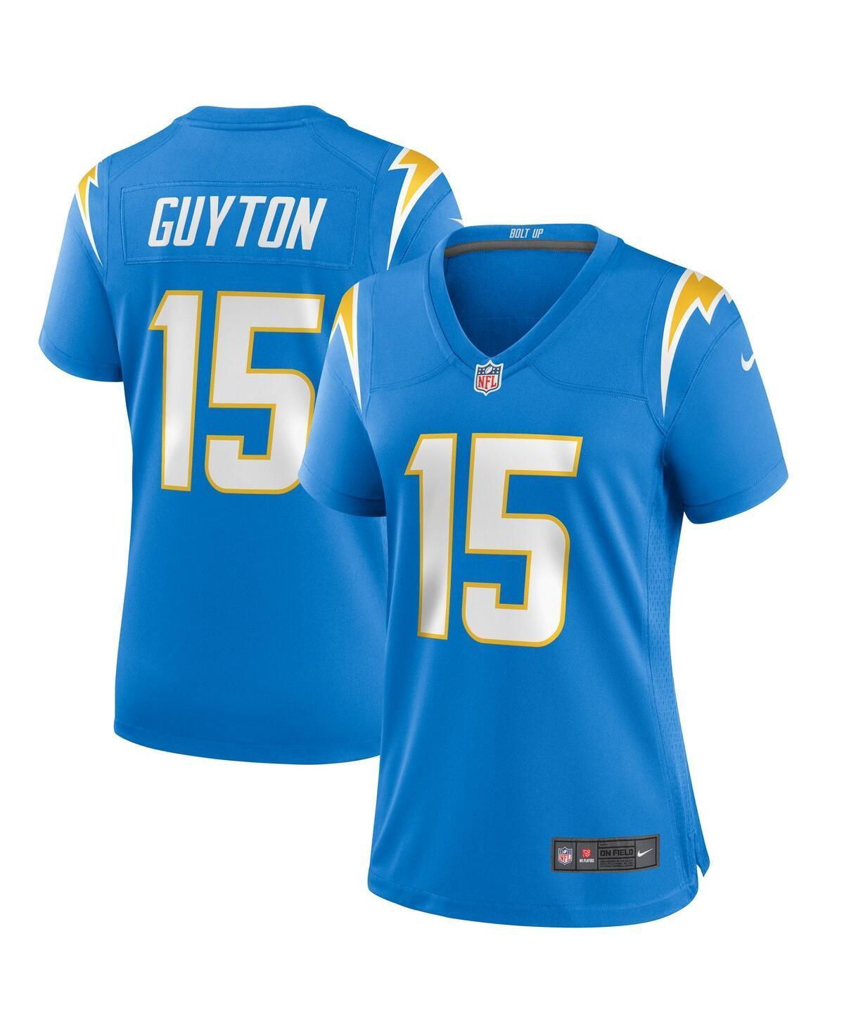 Women's Nike Jalen Guyton Powder Blue Los Angeles Chargers Game Player Jersey, Size: Medium, Light Product Image