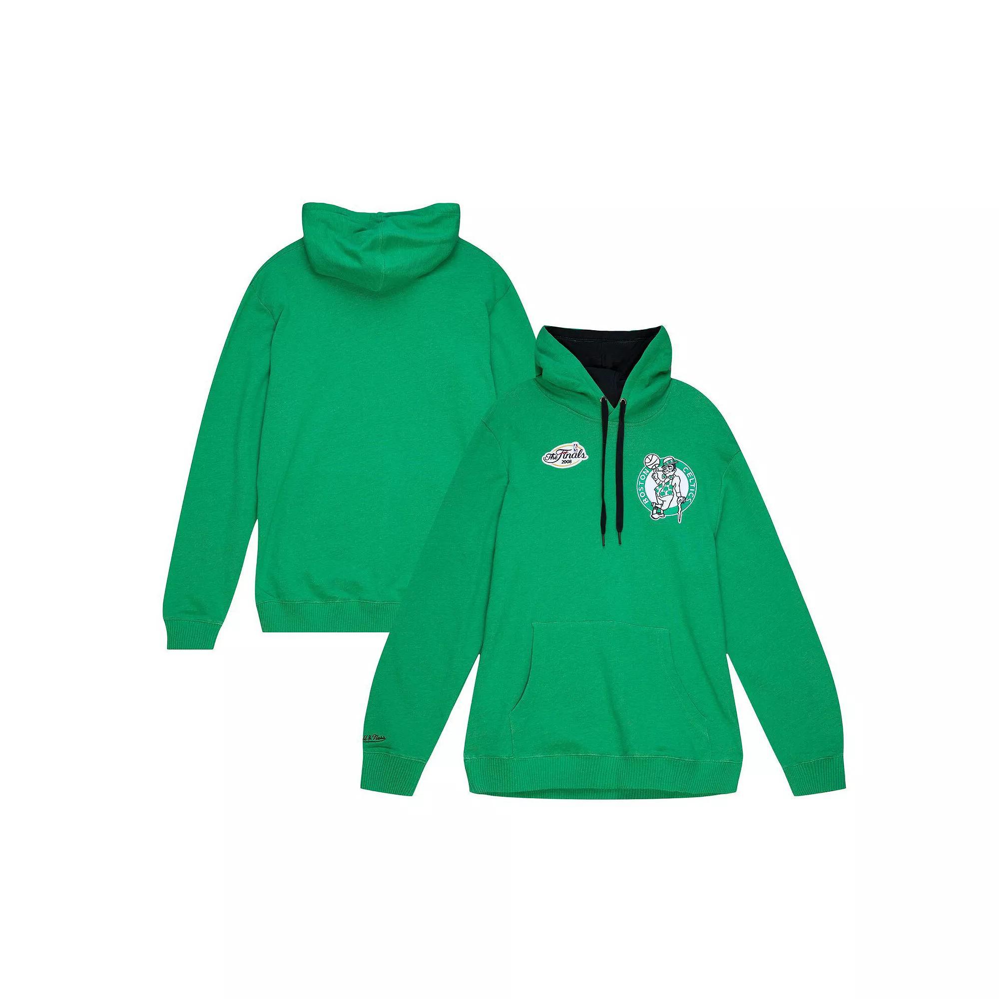 Mens Mitchell & Ness Kelly Boston Celtics Hardwood Classics Classic French Terry Pullover Hoodie Product Image