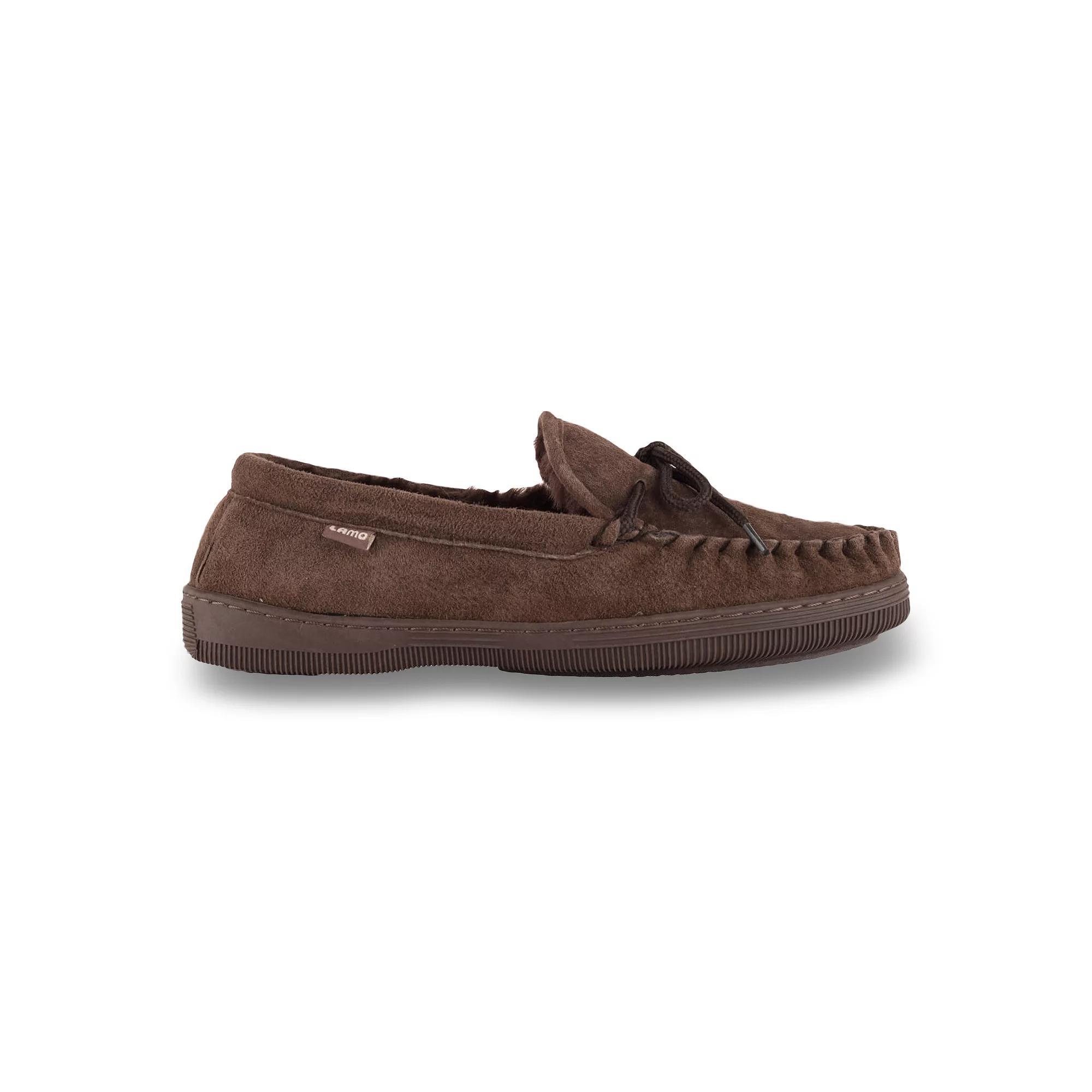 Mykos Men's Suede Moccasins, Size: 12 Medium, Black Product Image