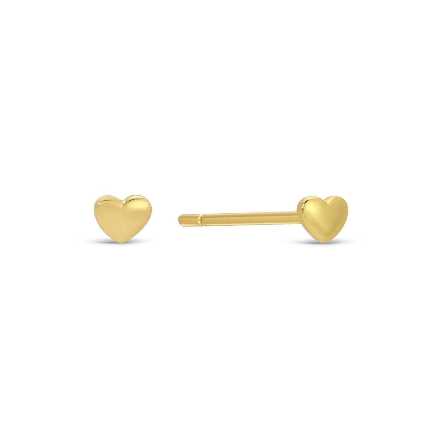 Pink Pave Heart Velvet Stud Gift Set Product Image