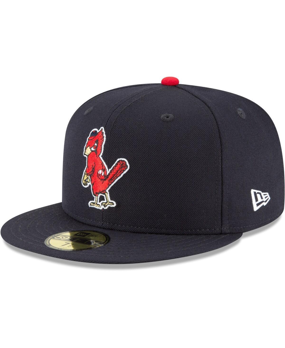 Mens New Era St. Louis Cardinals Cooperstown Collection Wool 59FIFTY Fitted Hat Blue Product Image