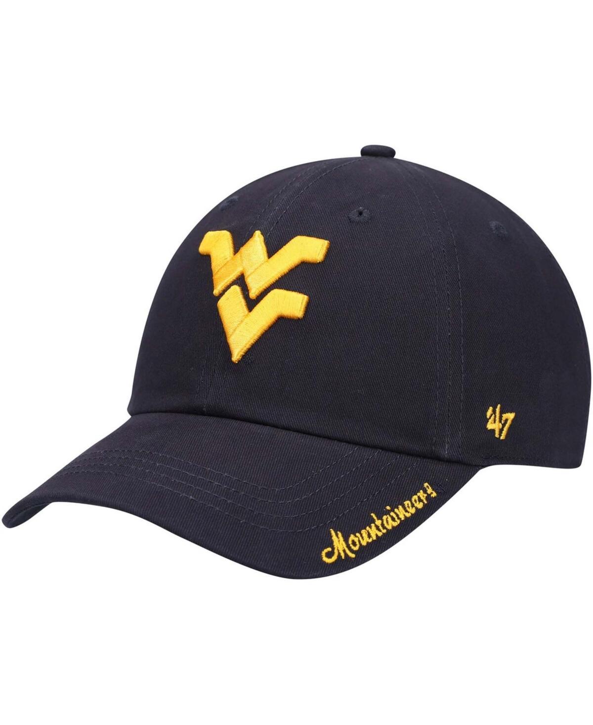 Womens 47 West Virginia Mountaineers Miata Clean Up Logo Adjustable Hat, Blue Product Image