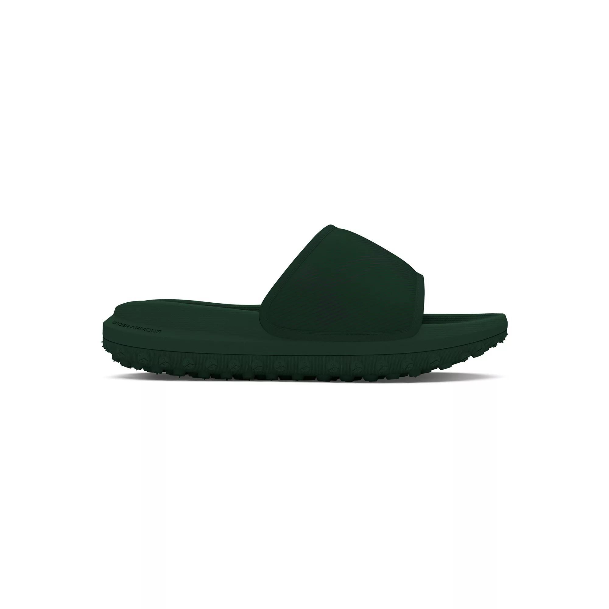 Under Armour Summit Fat Tire Sway Slides, Men's, Size: 12, Green Green Product Image