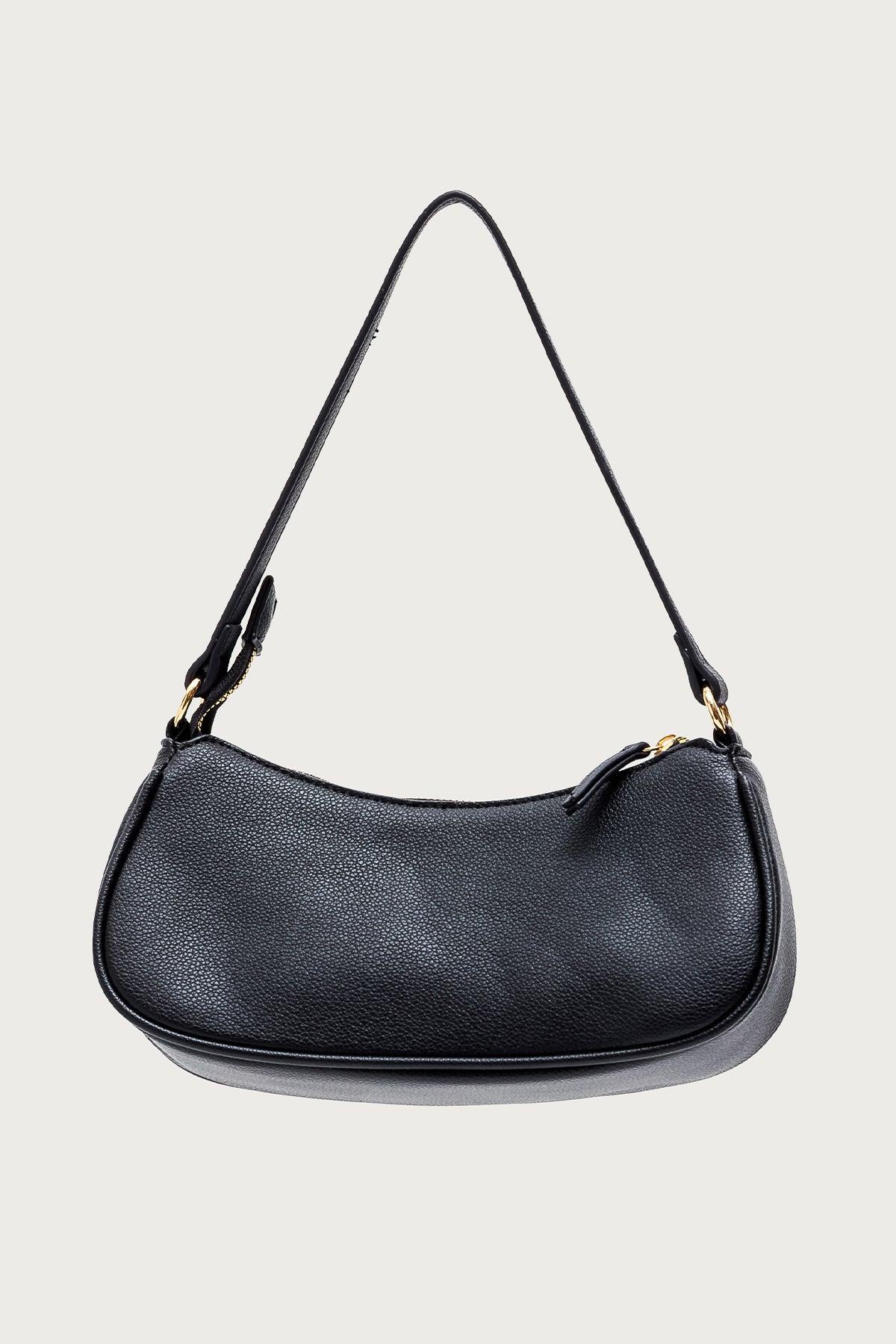 Zinnia Faux Leather Buckle Bag Product Image