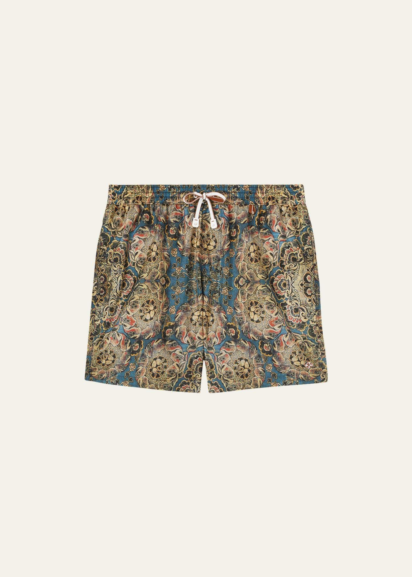 Mens Bay Tapestry Nylon Swim Shorts Product Image