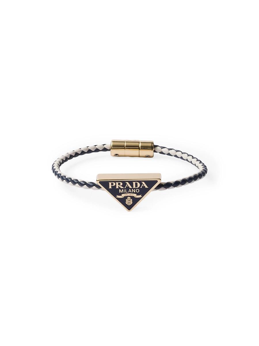 Womens Braided Nappa Leather Bracelet Product Image