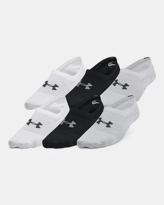 Women's Under Armour 6-Pack Breathe Lite Socks, Size: Medium, Gray Gray Castlerock Product Image