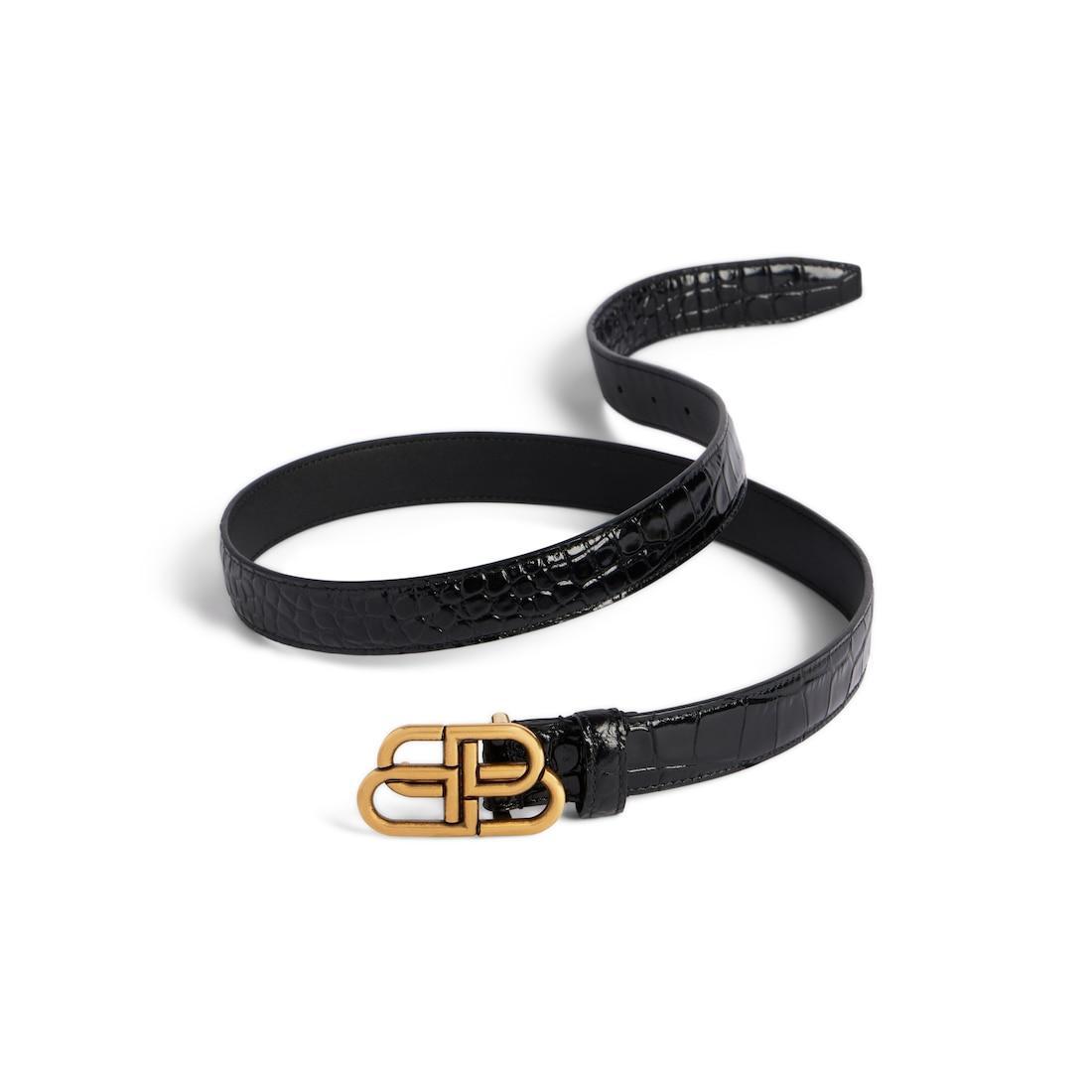 Women's Bb Thin Belt in Black Product Image