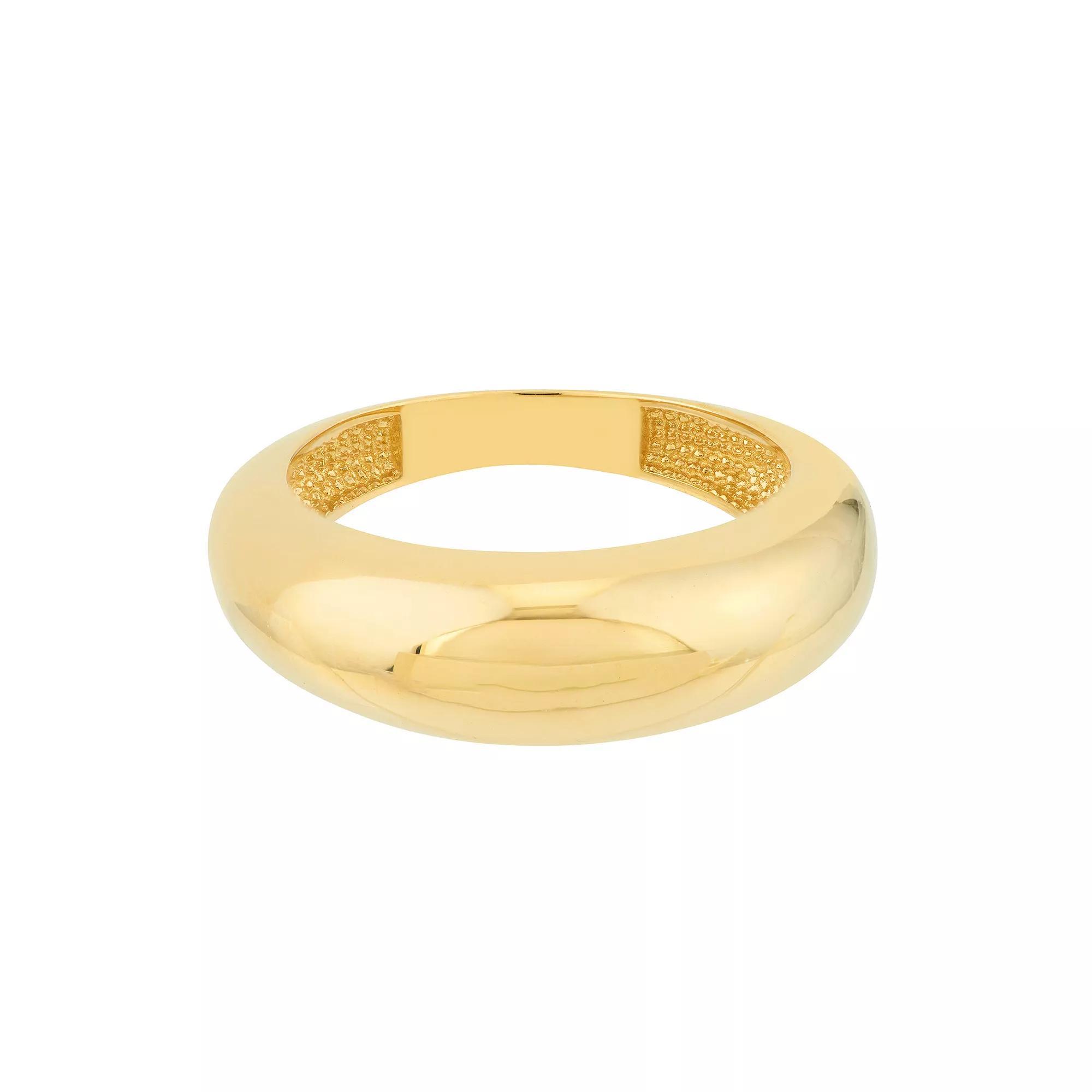 14k Gold Dome Band Ring, Women's, Size: 6 Product Image