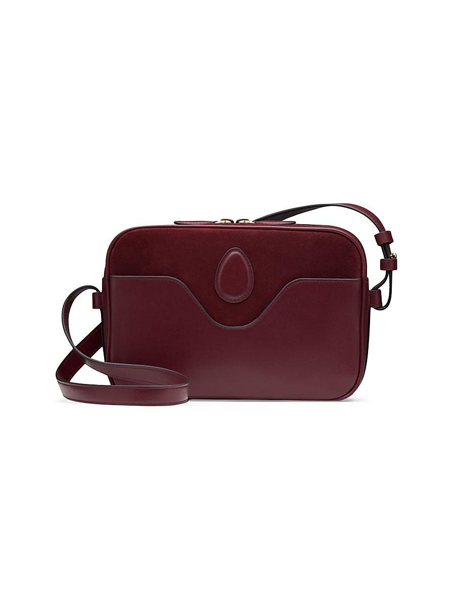 Womens Leo Leather Crossbody Bag Product Image