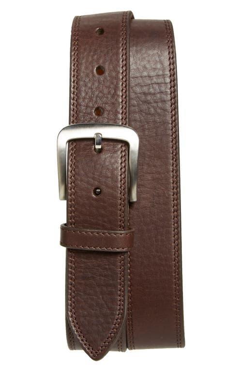 Mens Essex Double Stitch Leather Belt Product Image