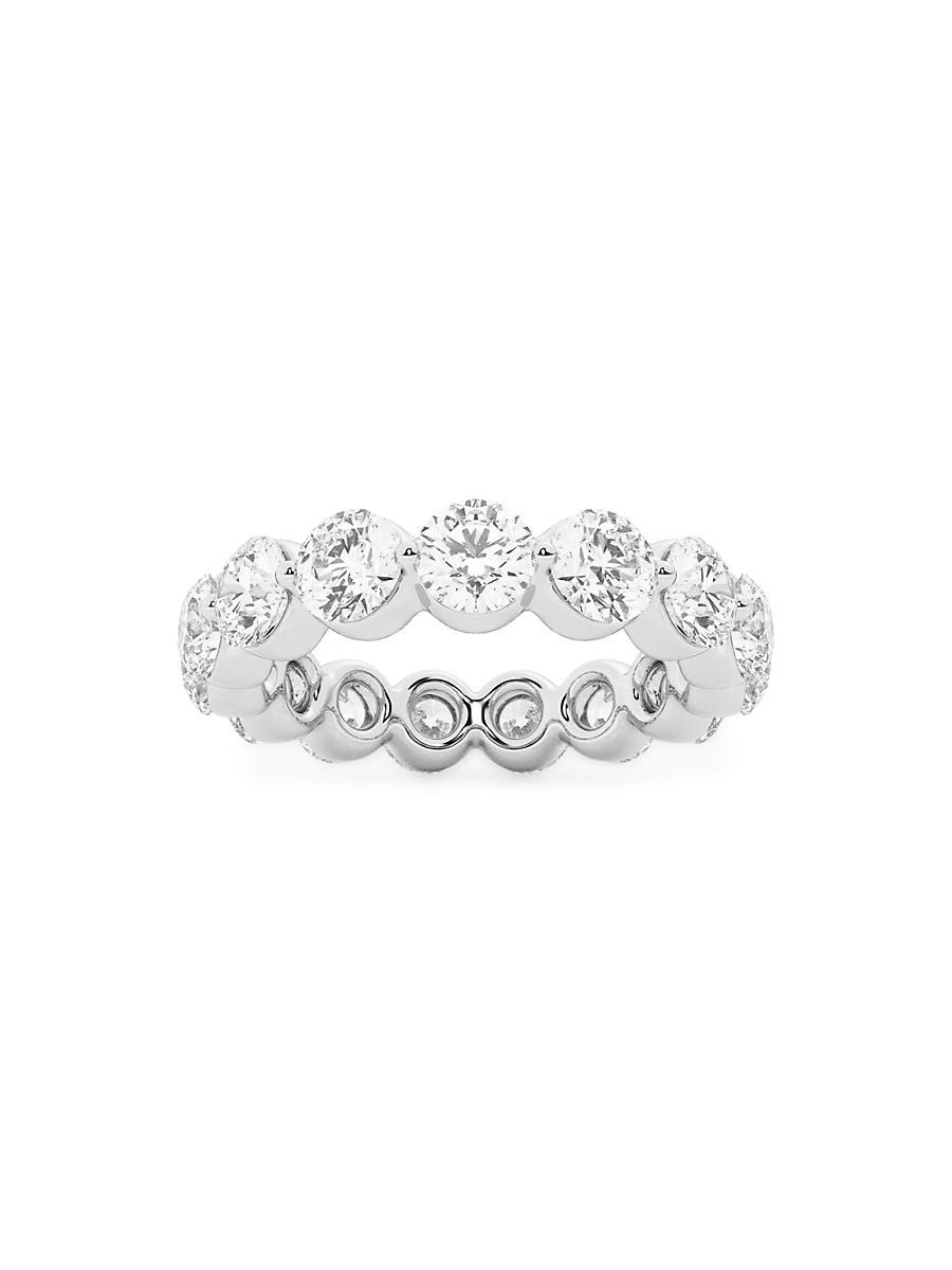 Womens Platinum & Floating Round Lab-Grown Diamond Eternity Band/2.00-4.00 TCW Product Image