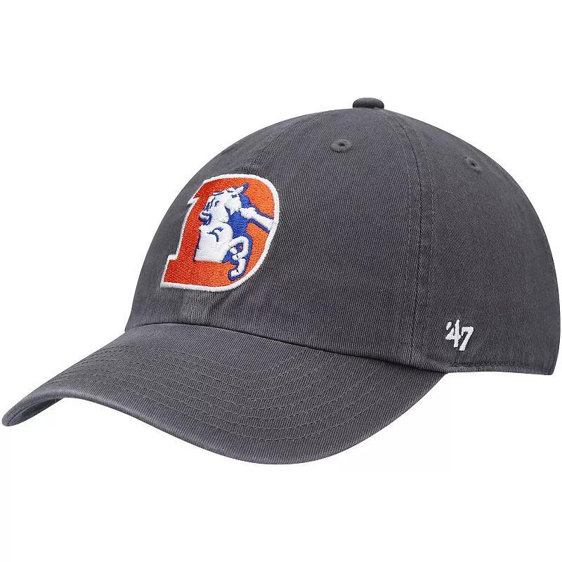 Mens 47 Charcoal Denver Broncos Clean Up Legacy Adjustable Hat Product Image